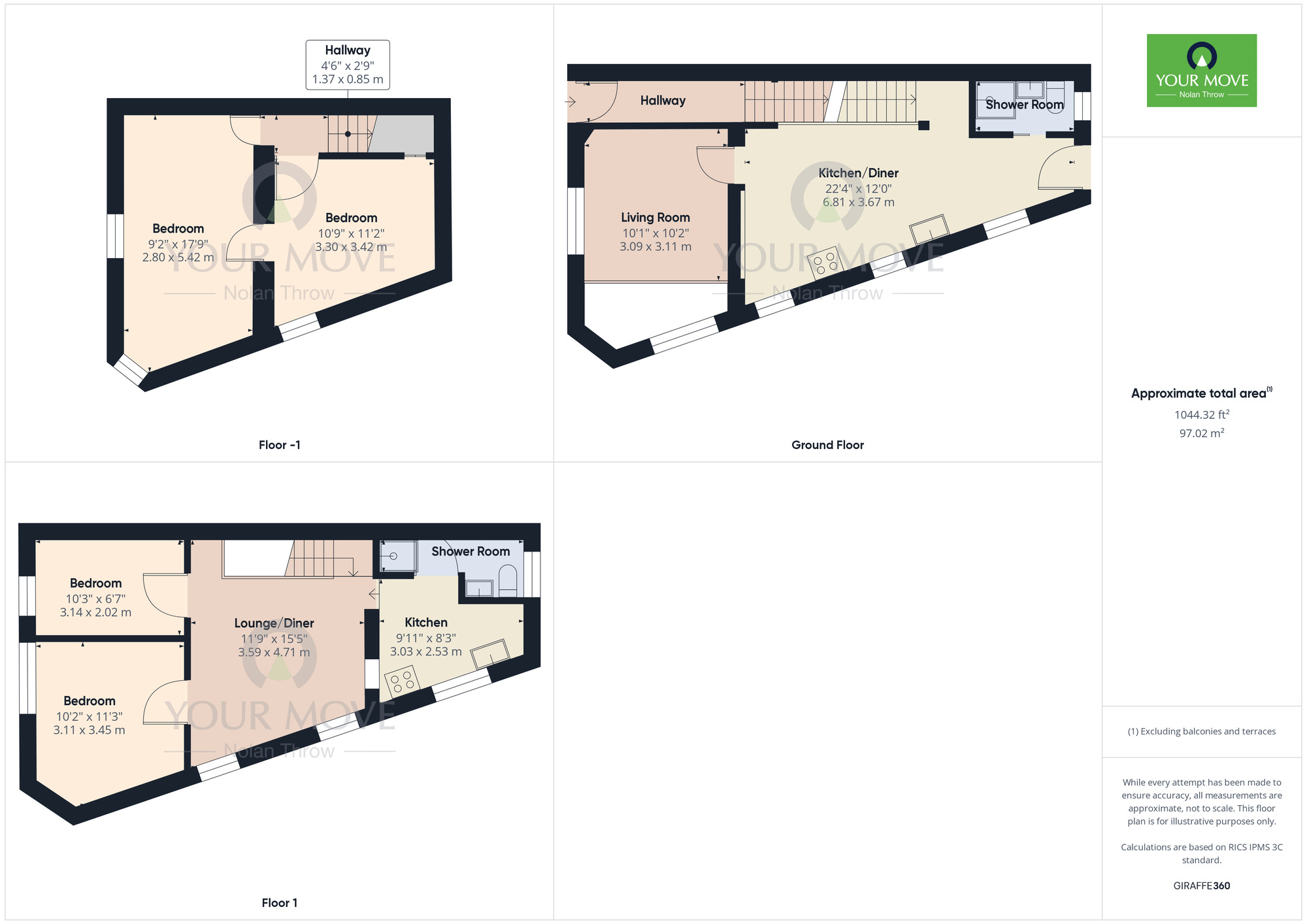 Floorplan of 4 bedroom End Terrace House for sale, Northcote Street, Semilong, Northampton, NN2