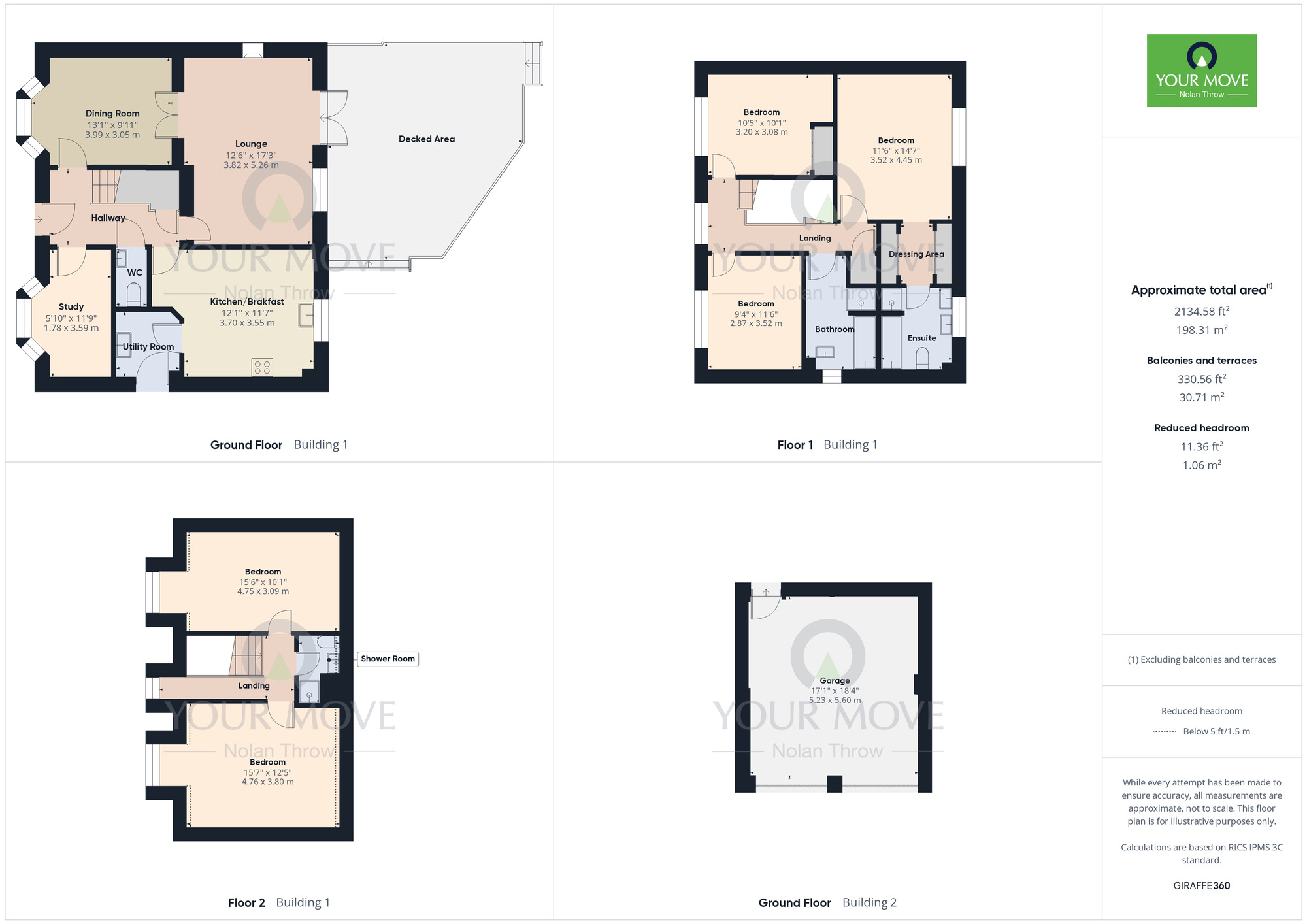 Floorplan of 5 bedroom Detached House for sale, Bluebell Rise, Grange Park, Northampton, NN4