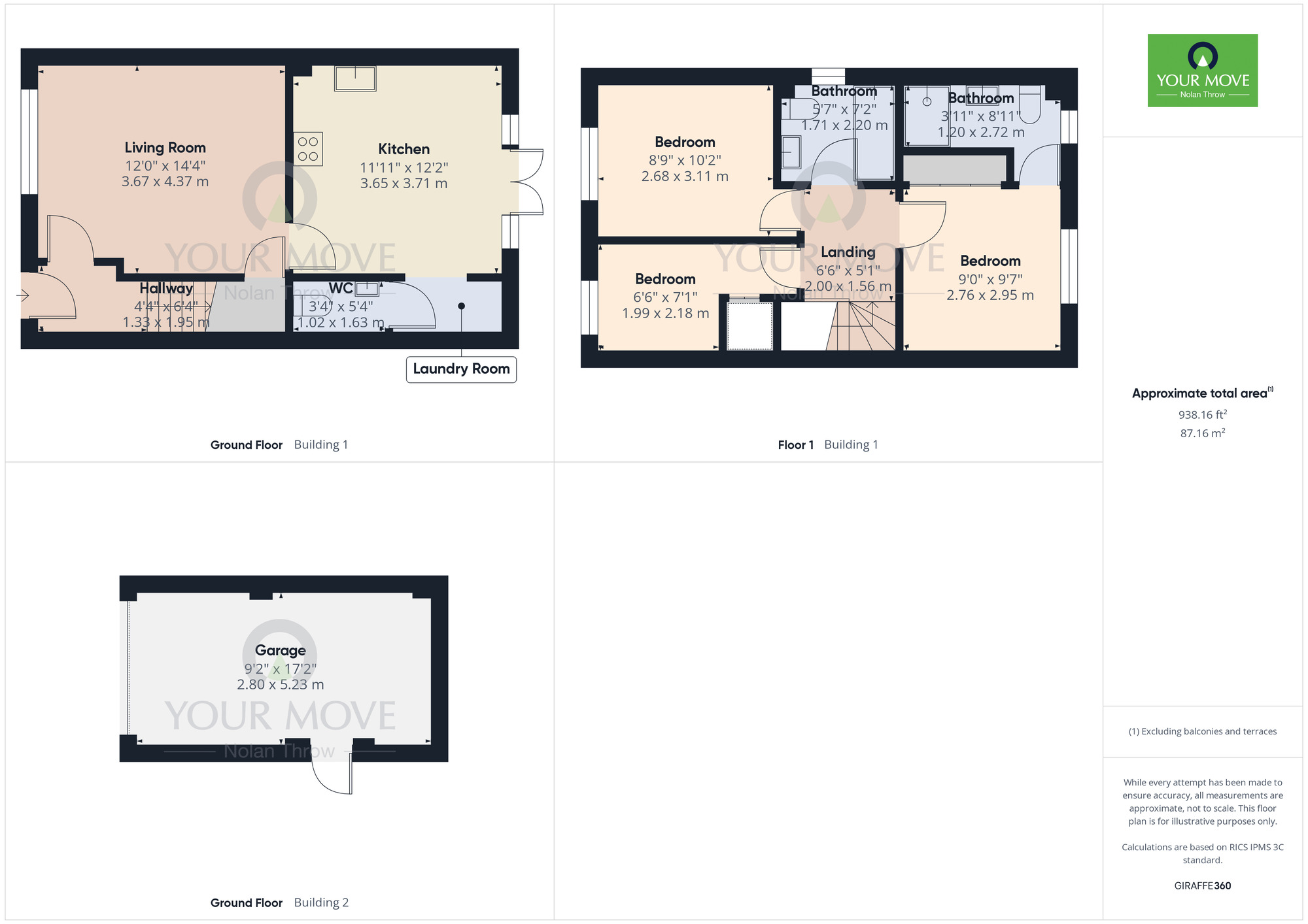 Floorplan of 3 bedroom Semi Detached House for sale, Bochetone, Boughton, Northampton, NN2