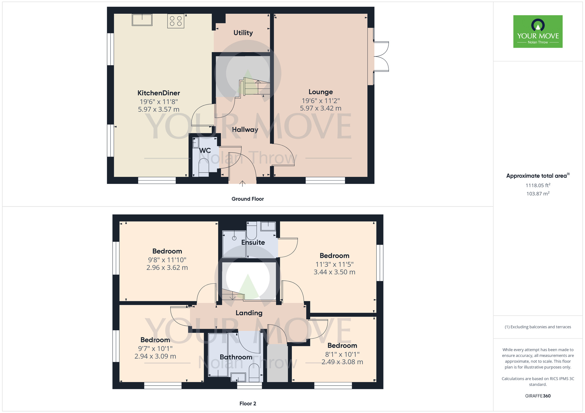 Floorplan of 4 bedroom Detached House to rent, Mayfly Road, Pineham Village, Northampton, NN4