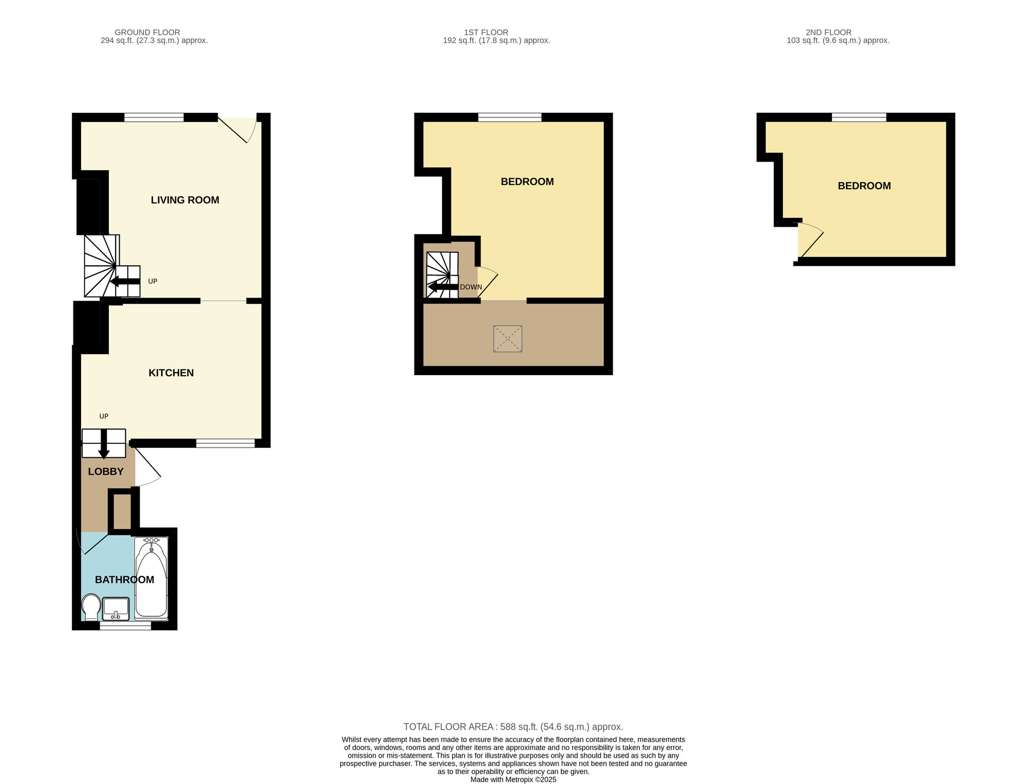 Floorplan of 2 bedroom Mid Terrace House for sale, Main Road, Orpington, BR5