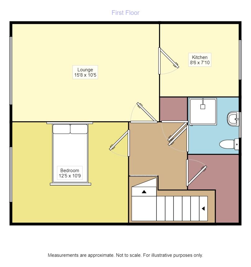 Floorplan of 1 bedroom  Flat to rent, Sumach Close, Eastbourne, East Sussex, BN22