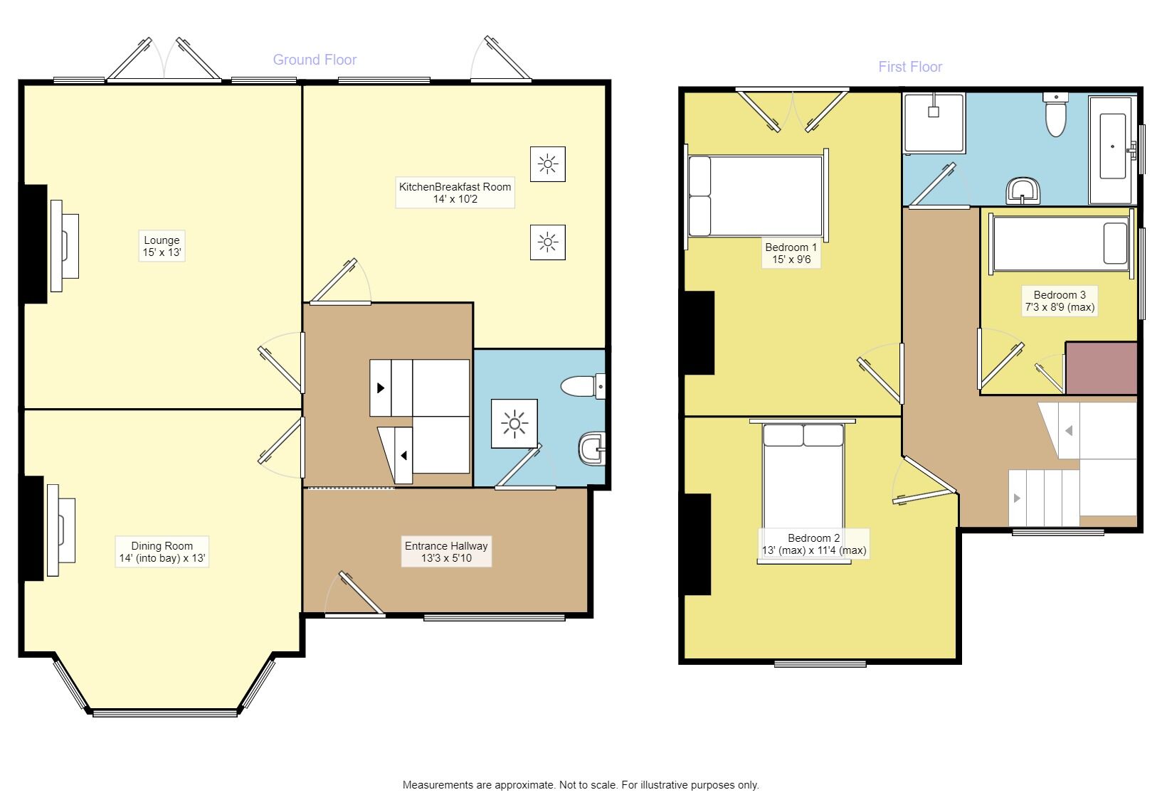 Floorplan of 3 bedroom Detached House for sale, Victoria Road, Polegate, East Sussex, BN26