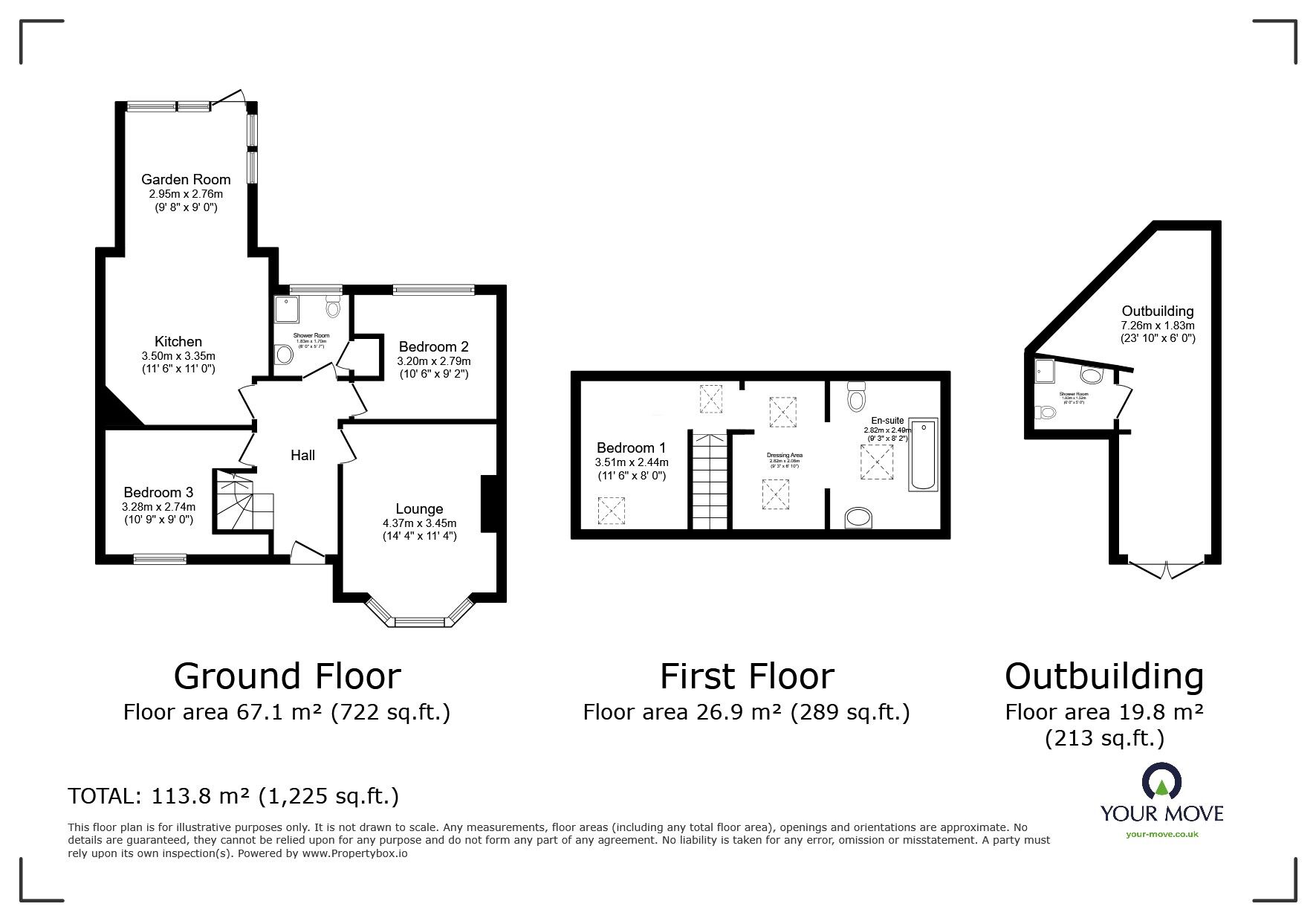 Floorplan of 3 bedroom Semi Detached House for sale, Coppice Avenue, Eastbourne, East Sussex, BN20