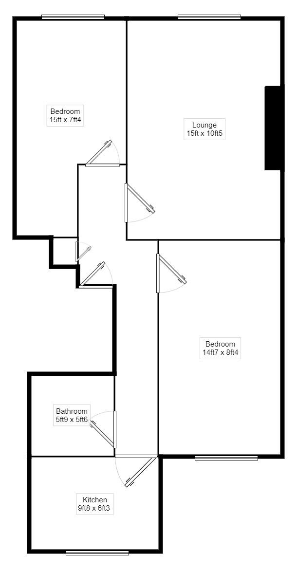 Floorplan of 2 bedroom  Flat for sale, Augusta Road, Ramsgate, Kent, CT11