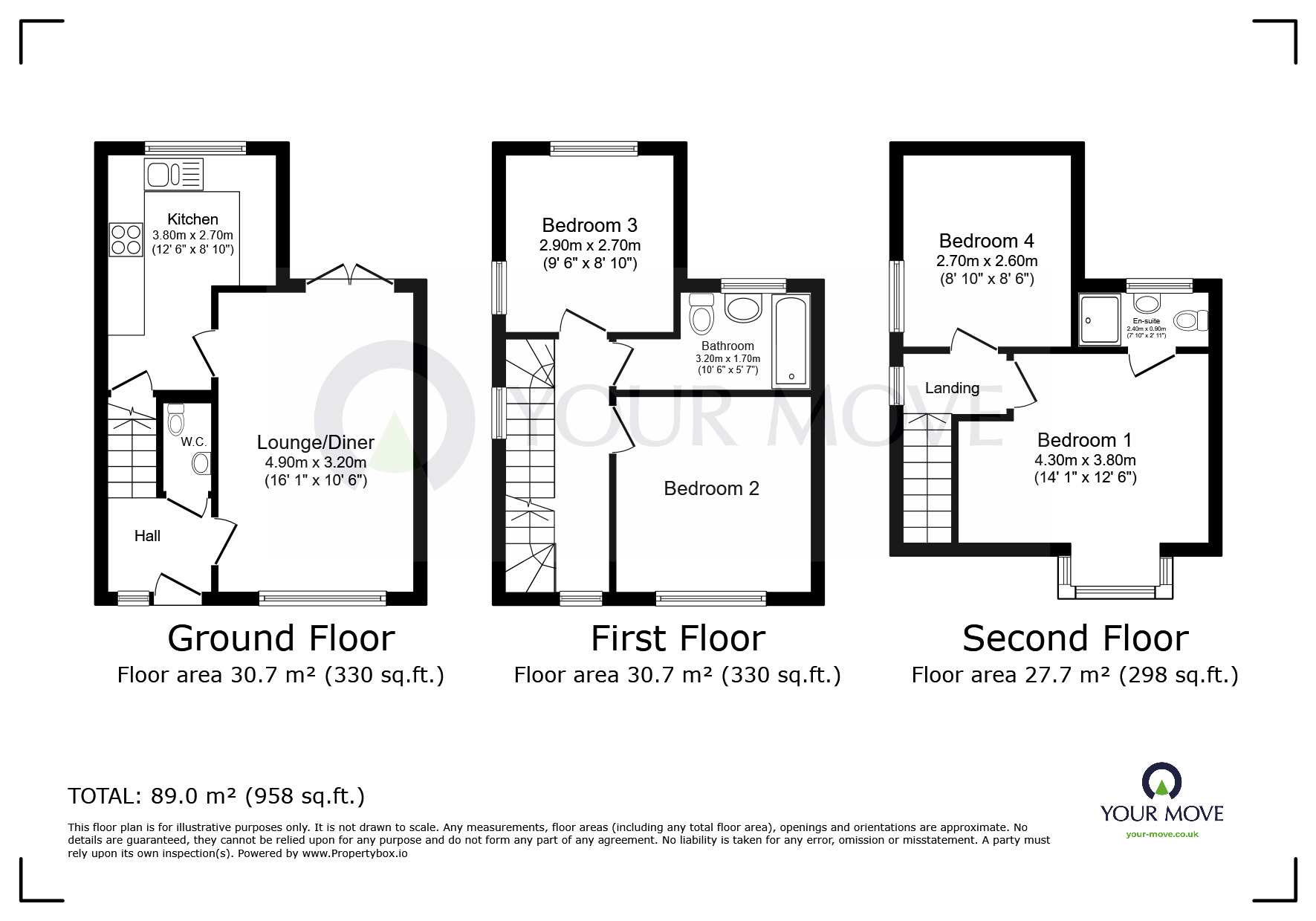 Floorplan of 4 bedroom Detached House for sale, Park View, Ramsgate, Kent, CT11