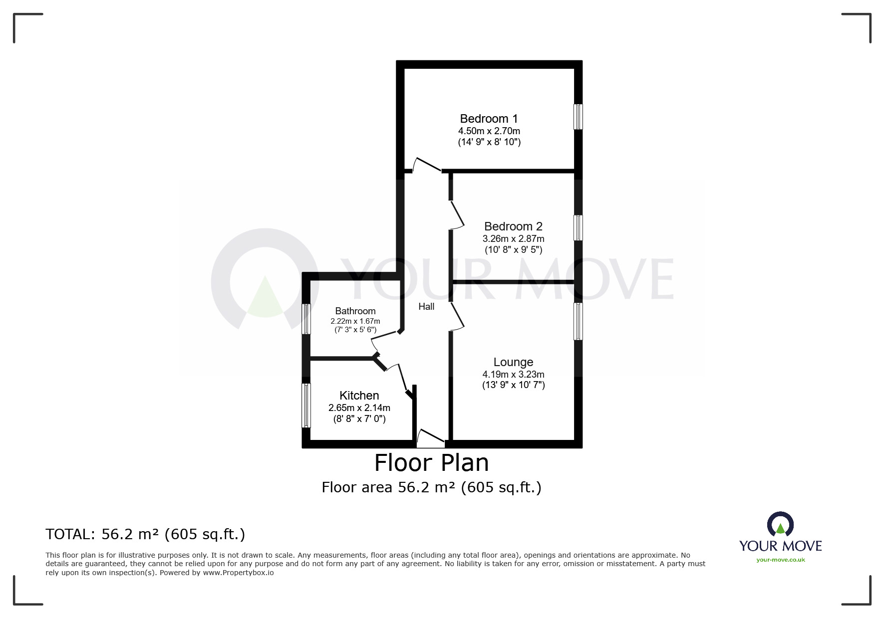 Floorplan of 2 bedroom  Flat to rent, Harbour Street, Ramsgate, Kent, CT11