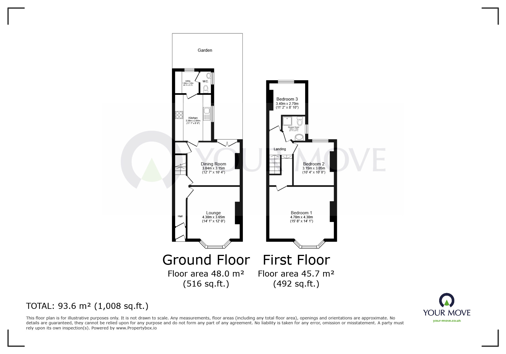 Floorplan of 3 bedroom Mid Terrace House for sale, Hatfield Road, Ramsgate, Kent, CT11