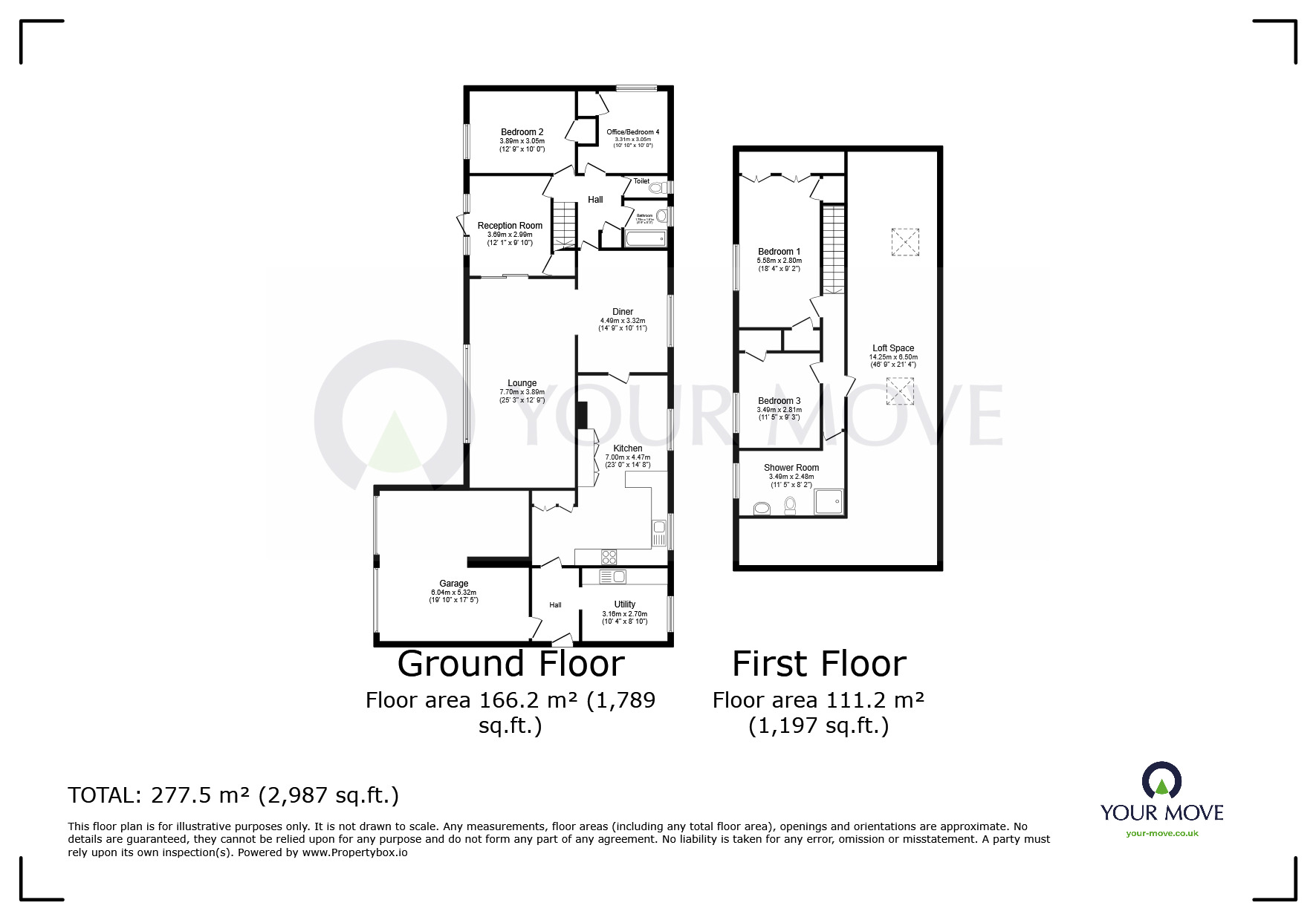 Floorplan of 4 bedroom Detached House for sale, Woodland Way, Broadstairs, Kent, CT10