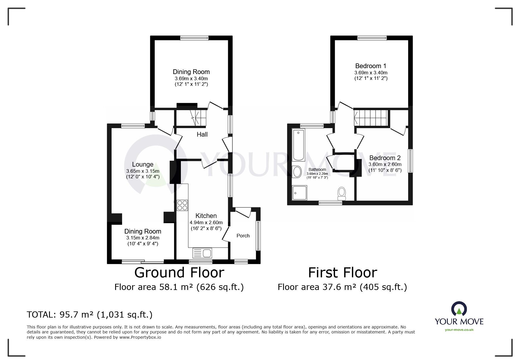 Floorplan of 3 bedroom Semi Detached House for sale, Monkton Road, Minster, Kent, CT12