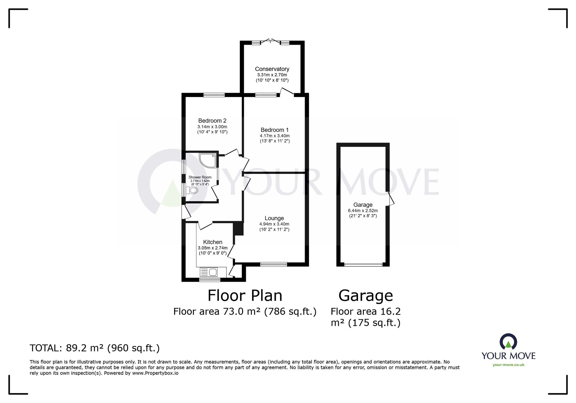 Floorplan of 2 bedroom Semi Detached Bungalow for sale, Violet Avenue, Ramsgate, Kent, CT12