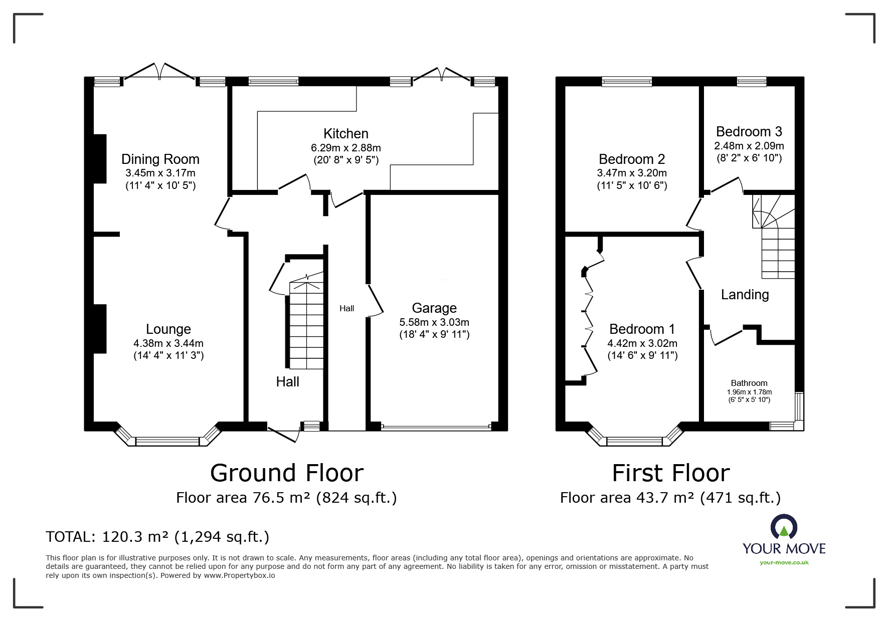 Floorplan of 3 bedroom Semi Detached House for sale, Wallwood Road, Ramsgate, Kent, CT11