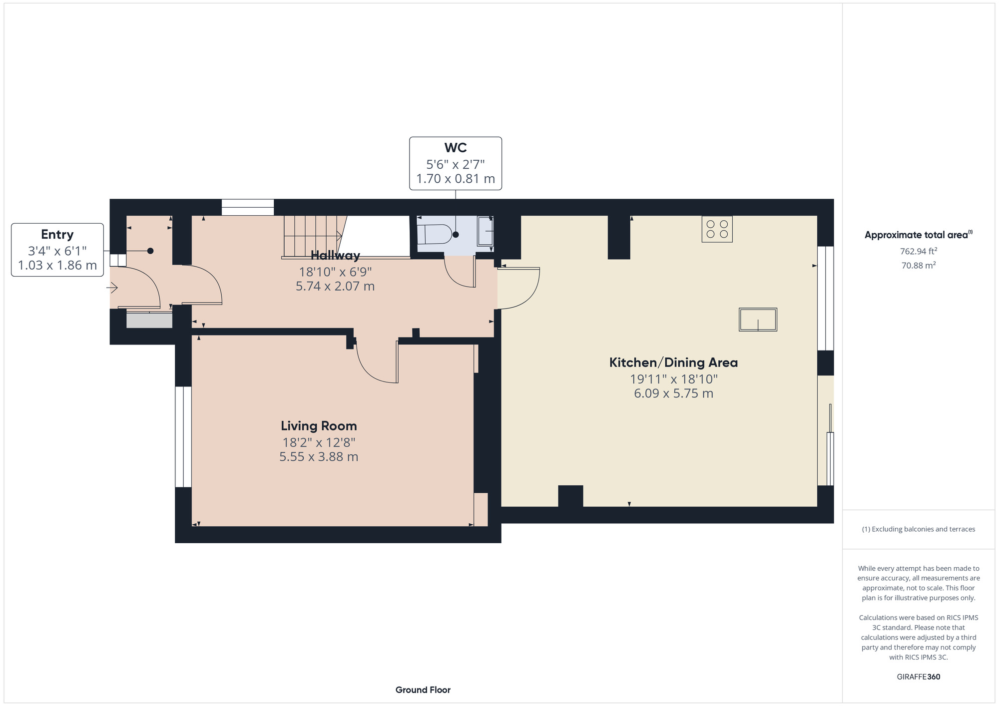 Floorplan of 4 bedroom Semi Detached House for sale, Abbs Cross Lane, Essex, RM12