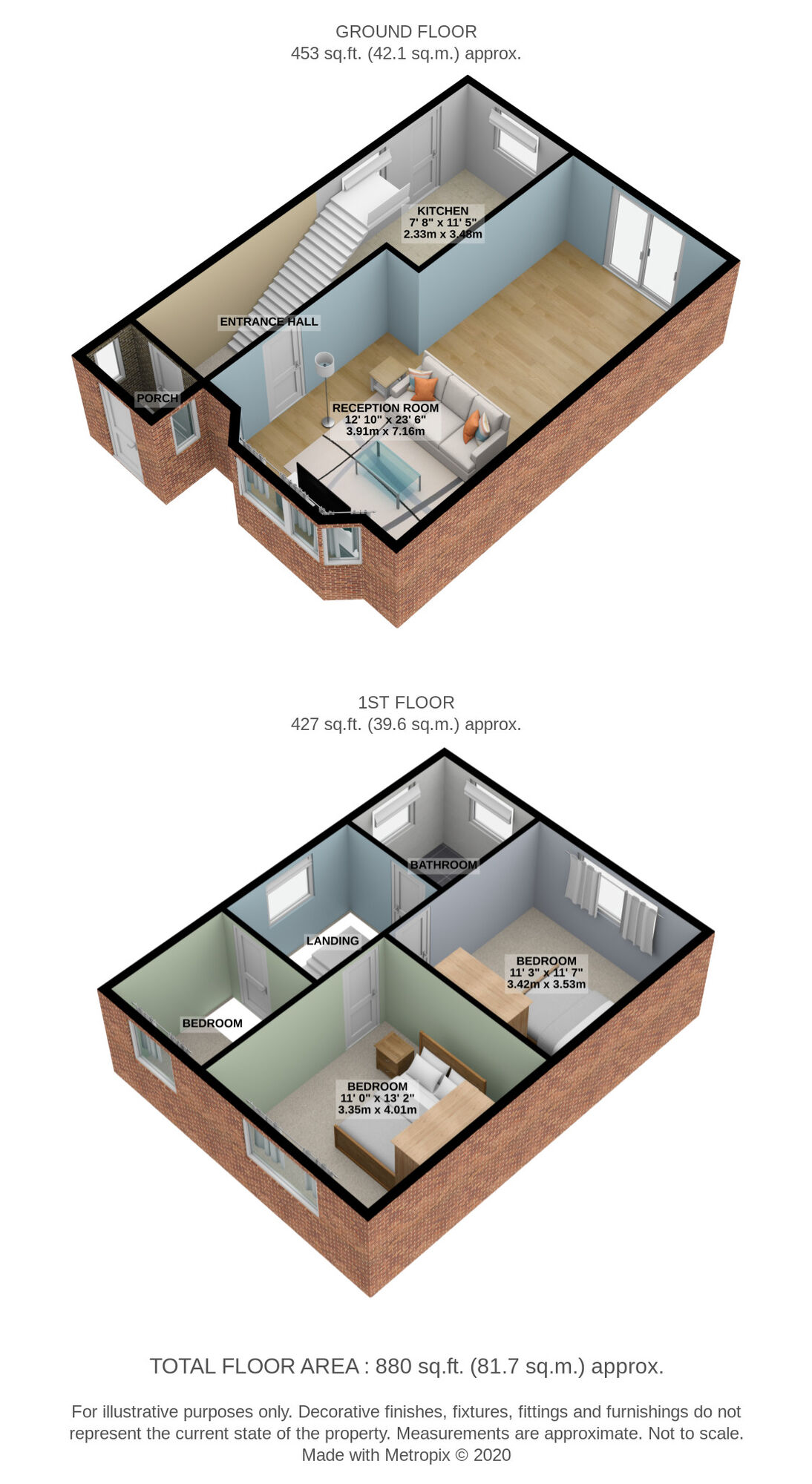 Floorplan of 3 bedroom Semi Detached House to rent, Pettits Close, Romford, RM1