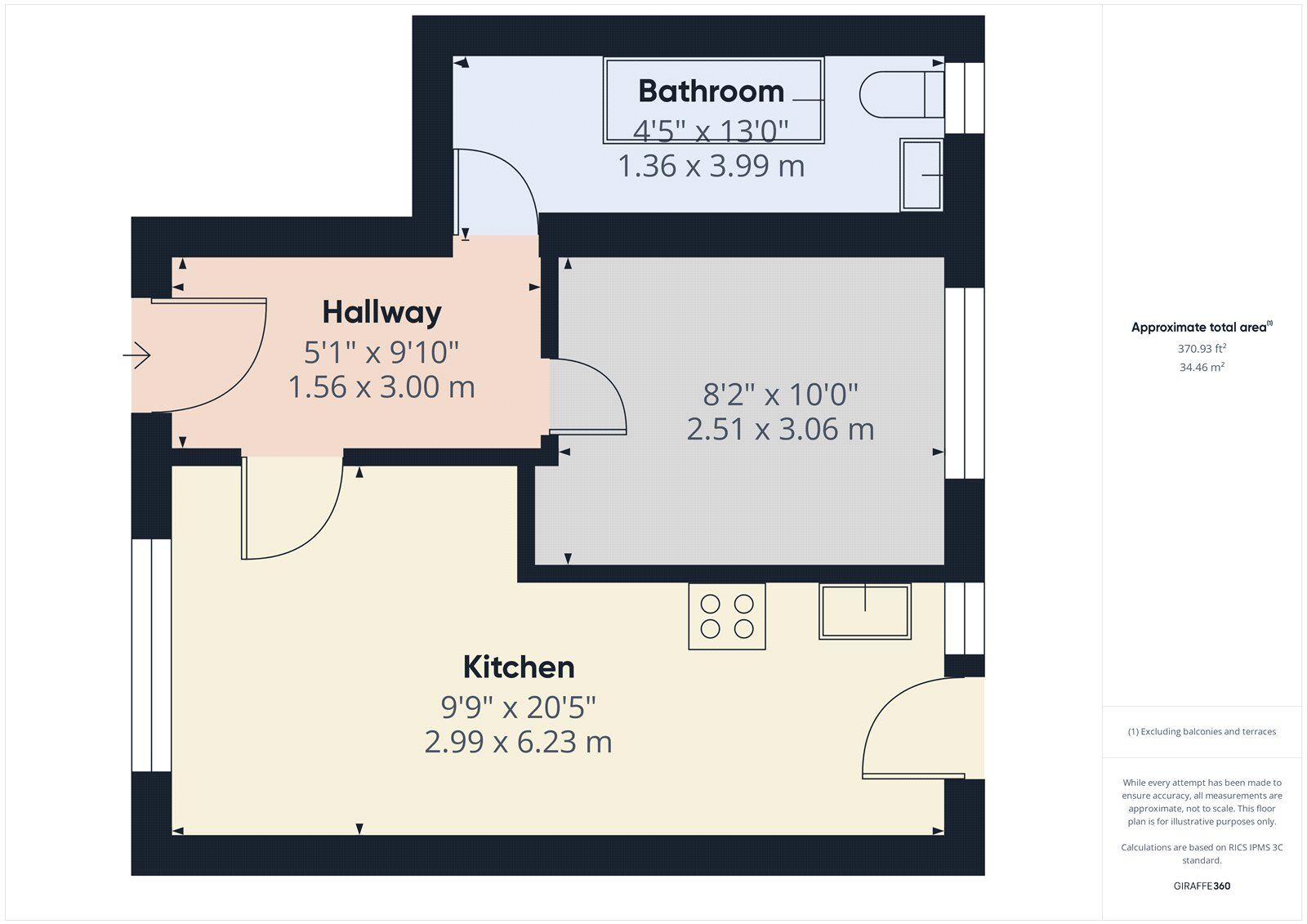 Floorplan of 1 bedroom  Flat to rent, Somerset Gardens, Hornchurch, Essex, RM11