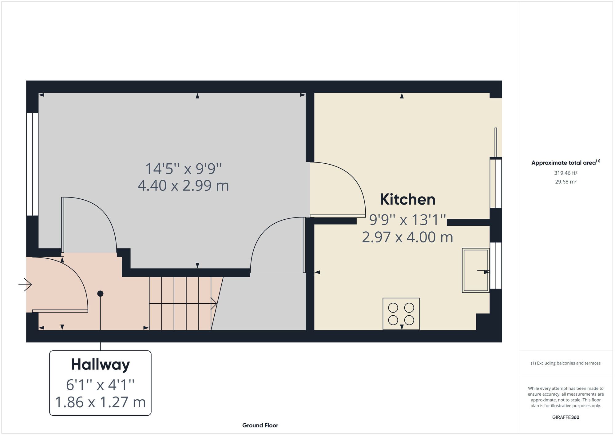 Floorplan of 2 bedroom Mid Terrace House to rent, Wych Mews, Laindon, Essex, SS15