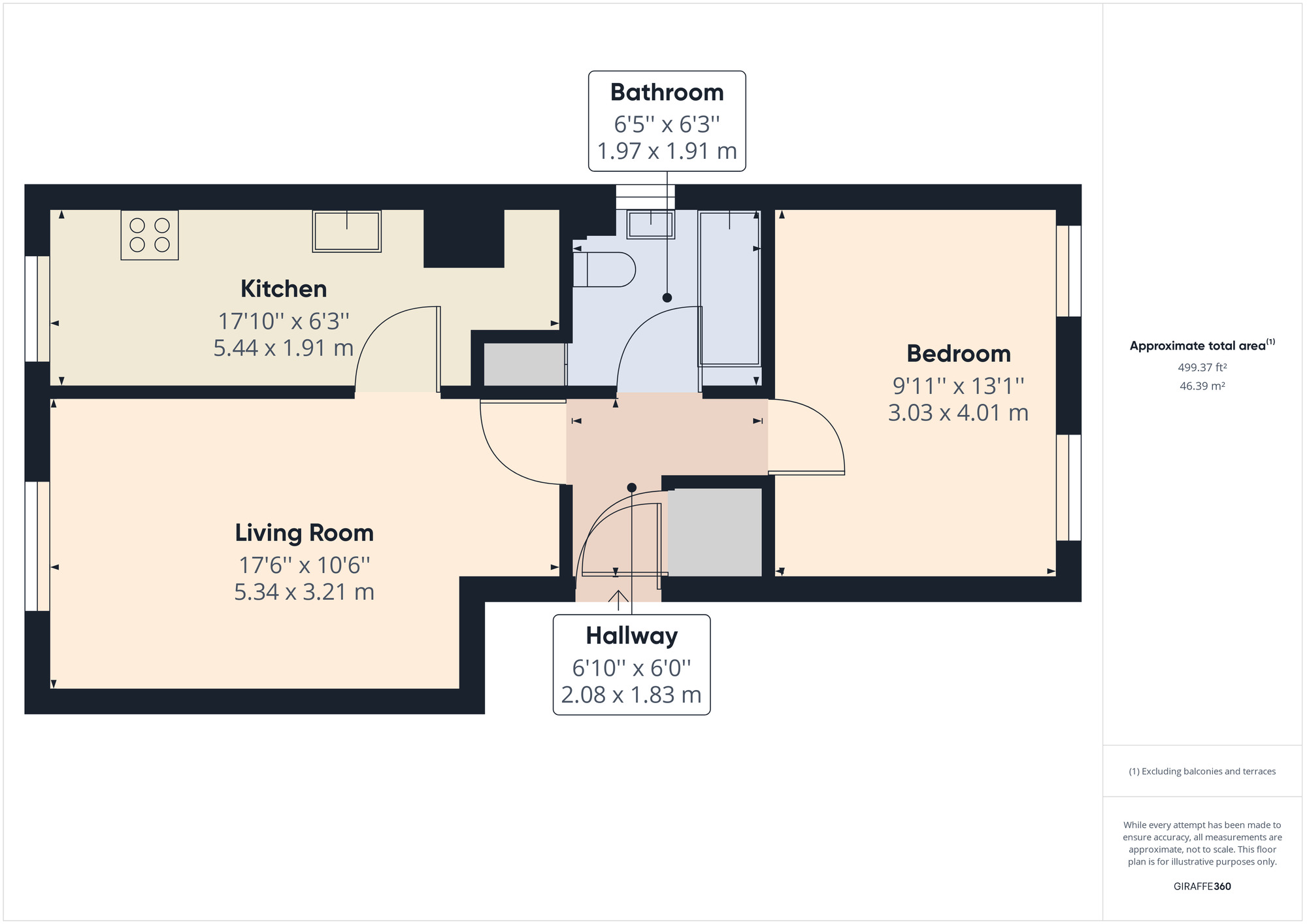 Floorplan of 1 bedroom  Flat for sale, Bellflower Path, Romford, RM3