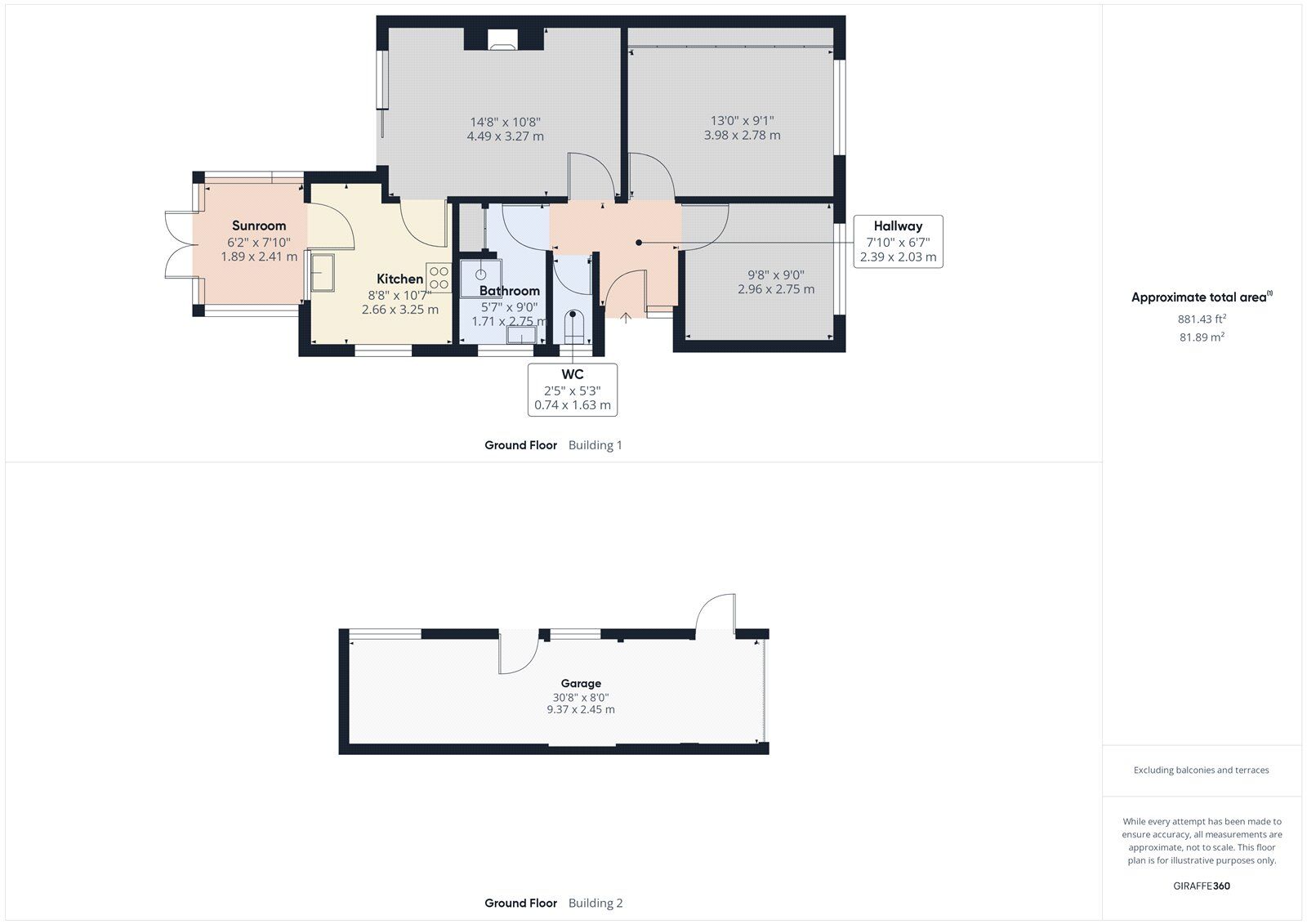 Floorplan of 2 bedroom  Bungalow to rent, Springwater Close, Leigh-on-Sea, Essex, SS9