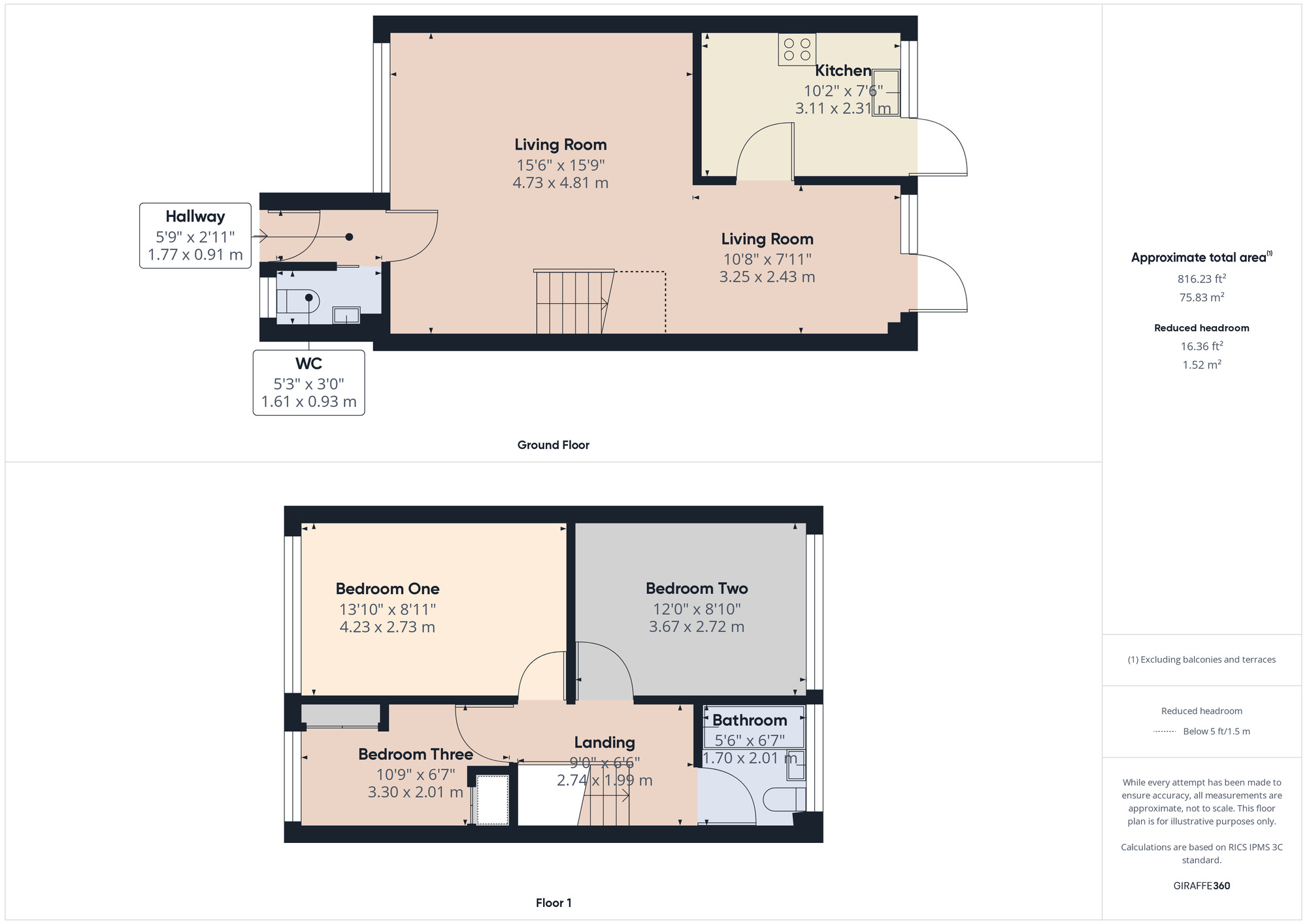 Floorplan of 3 bedroom End Terrace House for sale, Jubilee Close, Romford, RM7