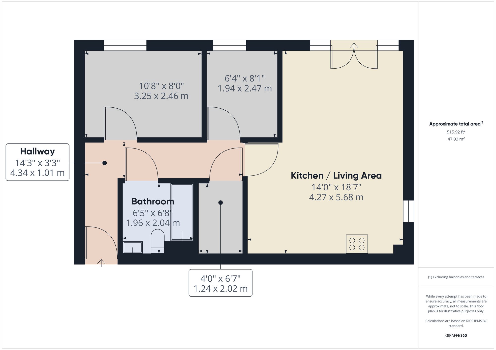 Floorplan of 2 bedroom  Flat to rent, Capstan Drive, Rainham, RM13