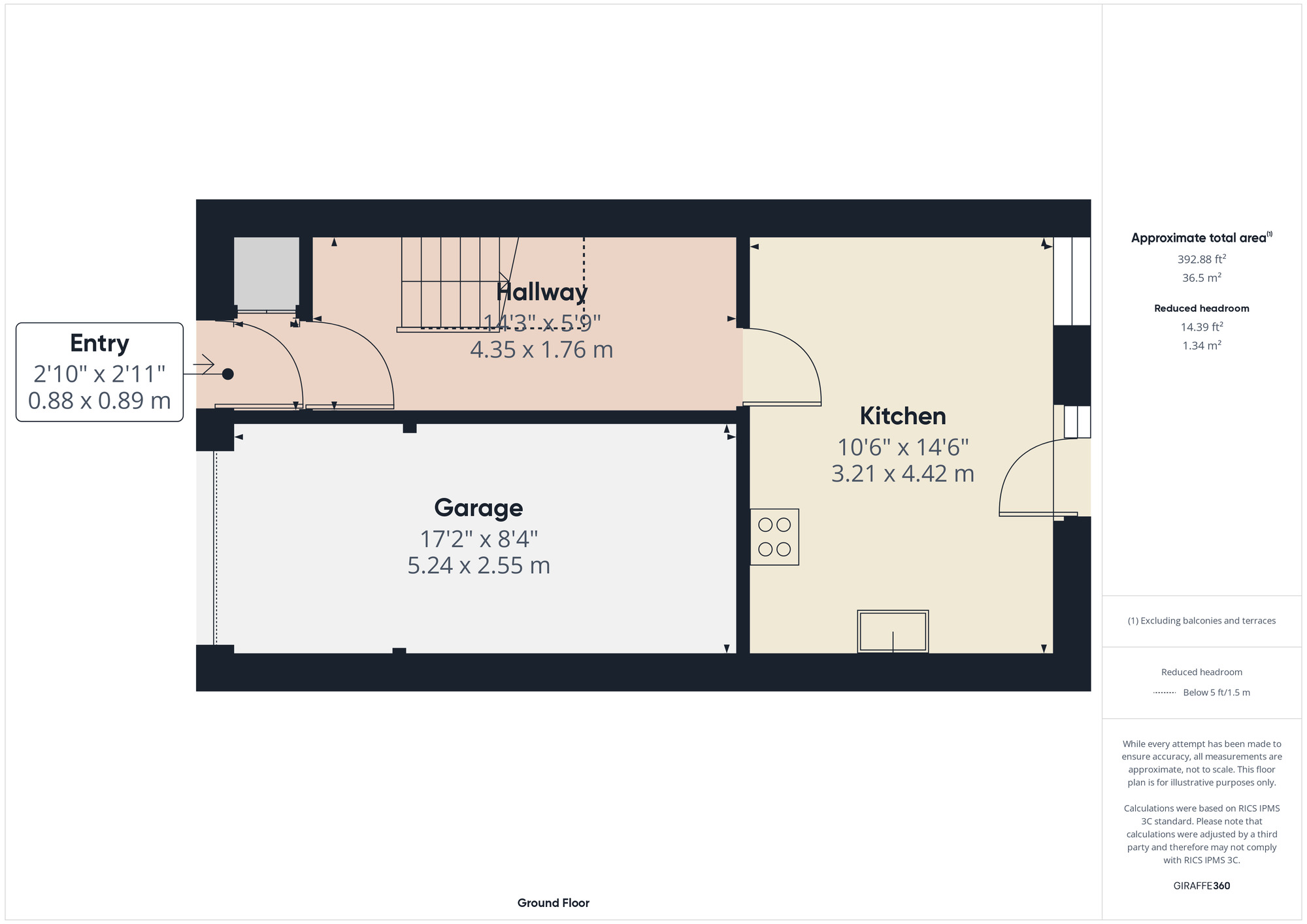 Floorplan of 3 bedroom End Terrace House for sale, Barberry Close, Romford, RM3