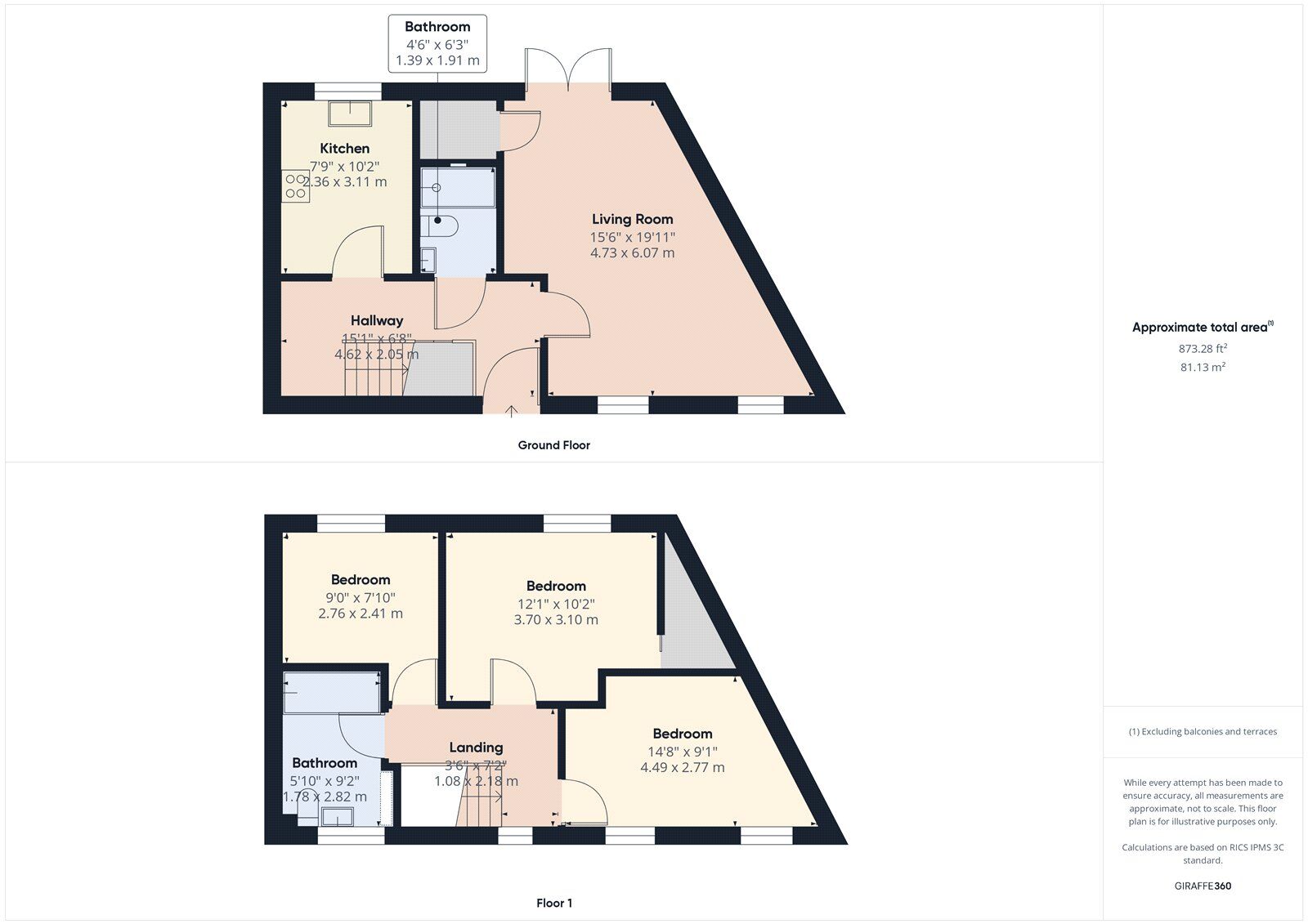 Floorplan of 3 bedroom  House to rent, Bernwelle Avenue, Romford, RM3