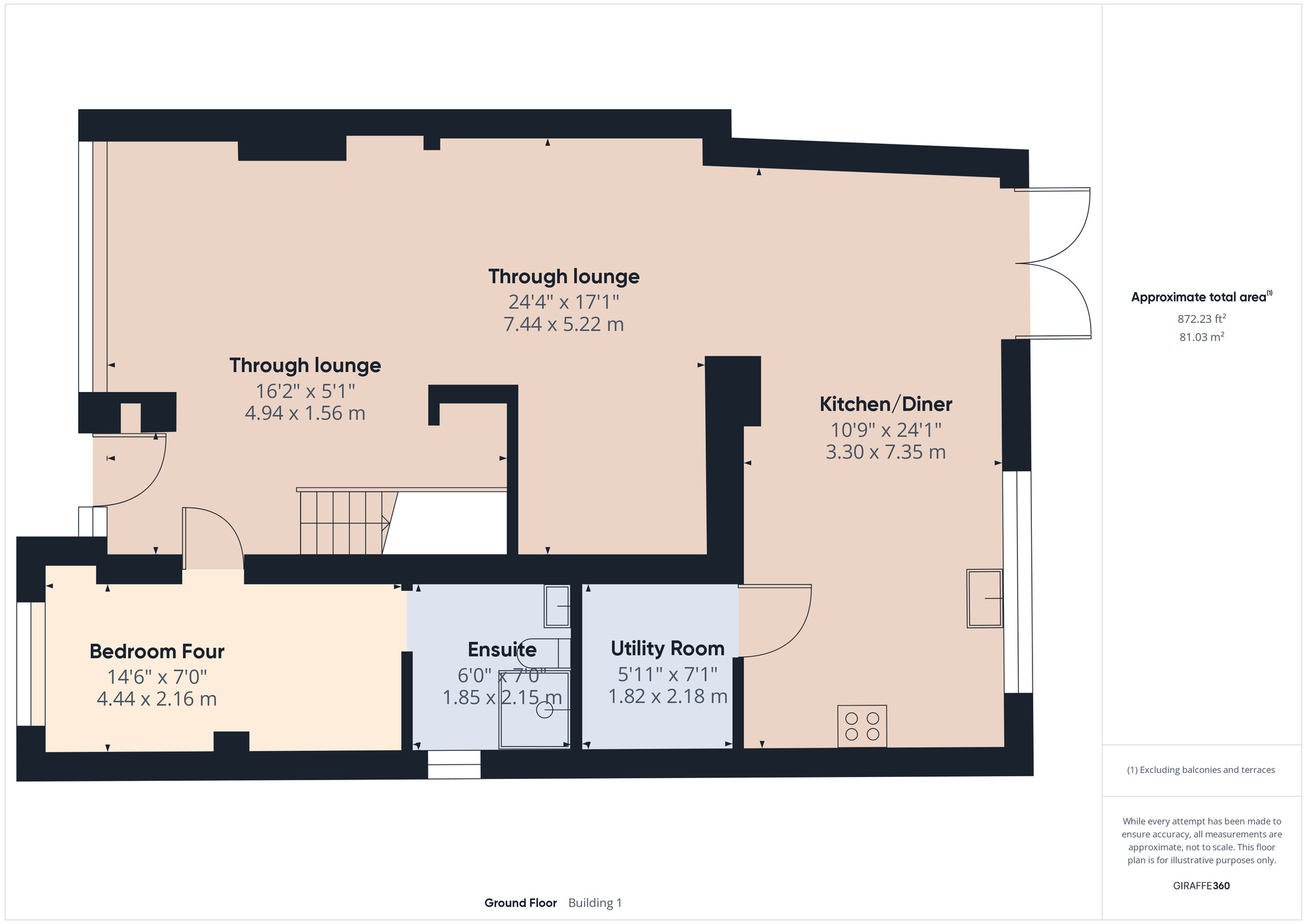 Floorplan of 4 bedroom End Terrace House for sale, Gorseway, Romford, RM7