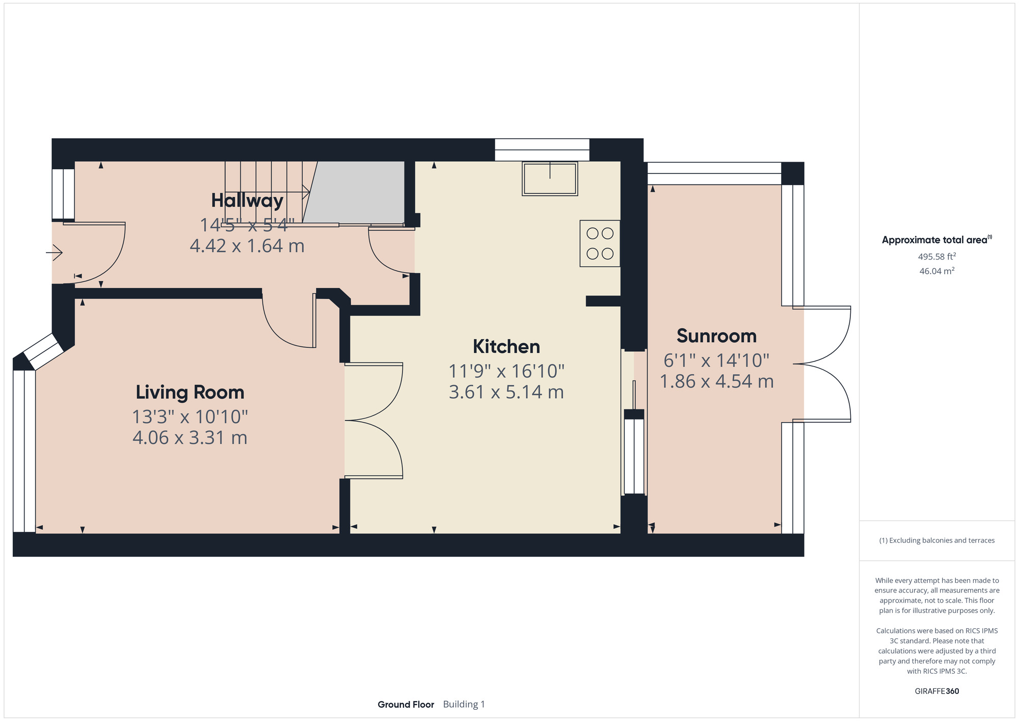 Floorplan of 3 bedroom Semi Detached House for sale, Forest Road, Romford, Havering, RM7