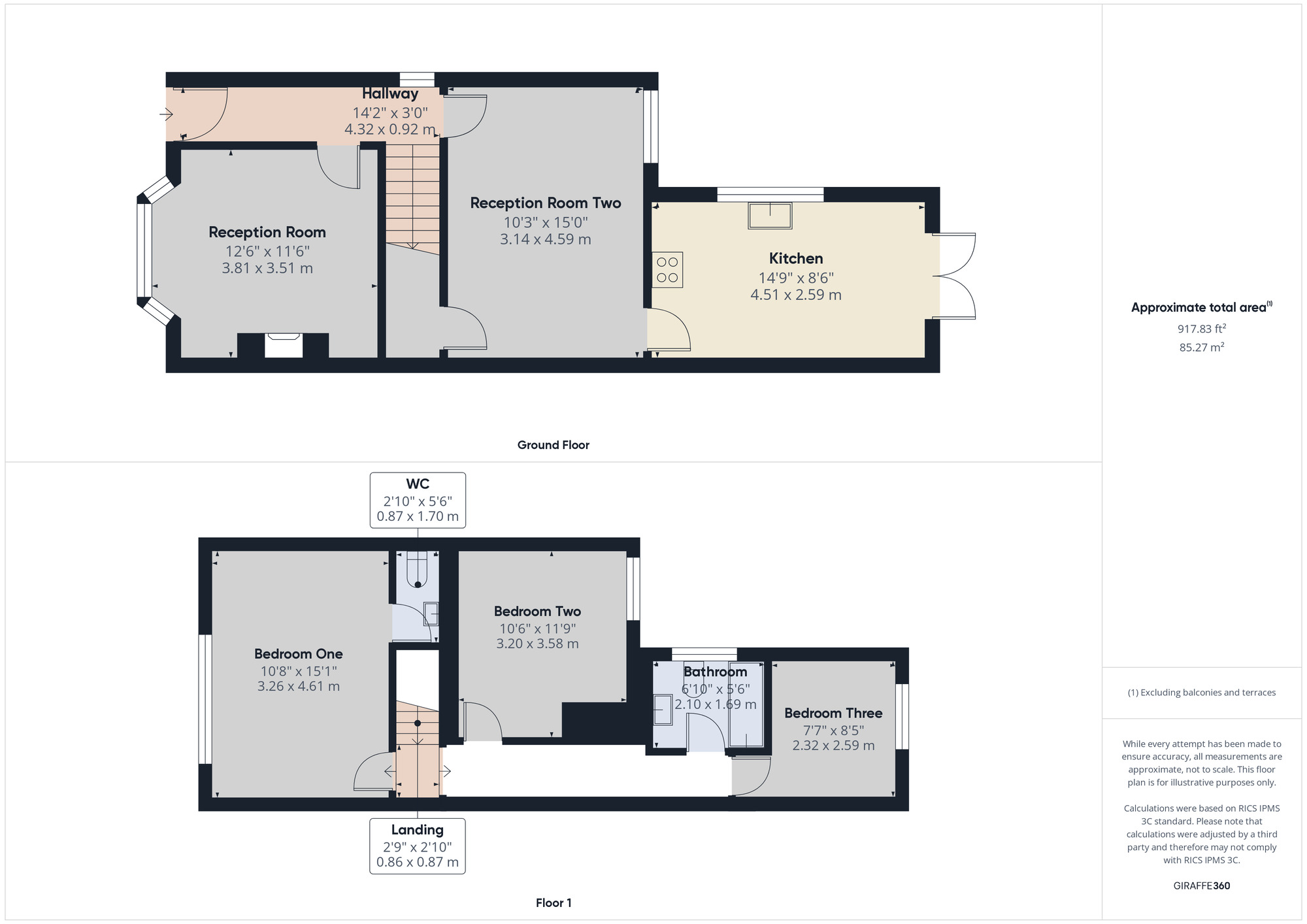 Floorplan of 3 bedroom Semi Detached House for sale, Norfolk Road, Romford, RM7