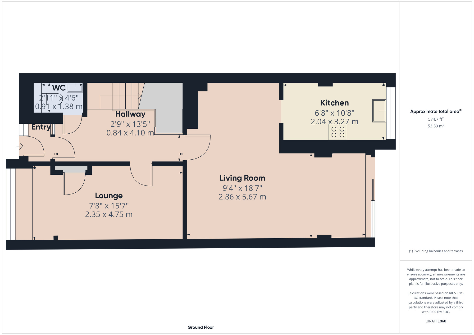 Floorplan of 3 bedroom Mid Terrace House for sale, Birch Close, Romford, RM7