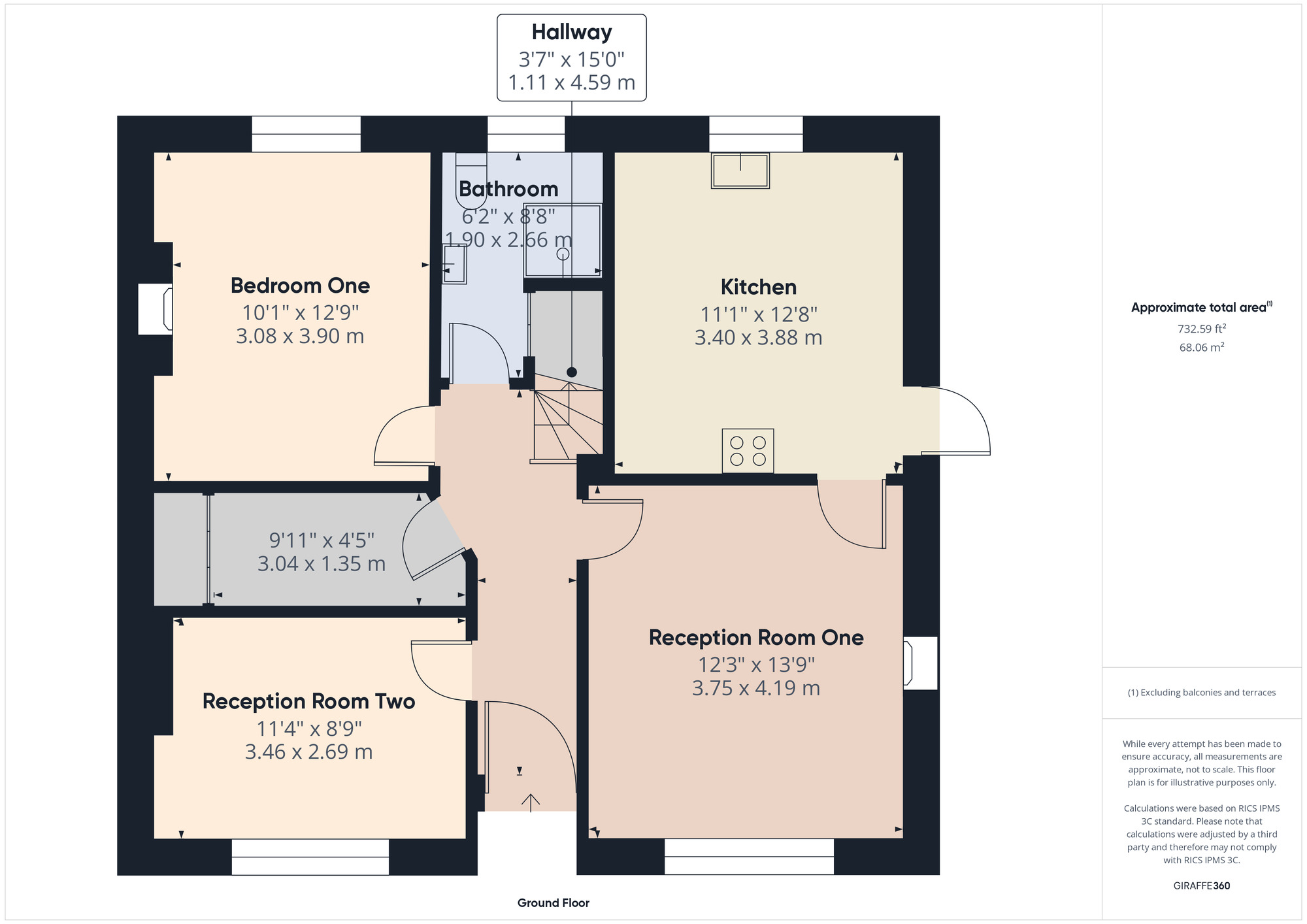 Floorplan of 3 bedroom Detached Bungalow for sale, Kings Road, Romford, RM1