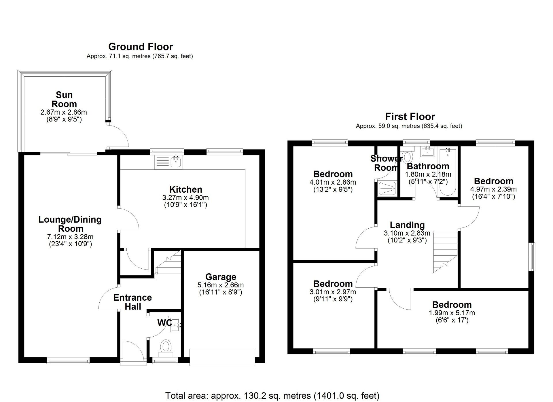 Floorplan of 4 bedroom Detached House for sale, Dominies Close, Rowlands Gill, Tyne and Wear, NE39