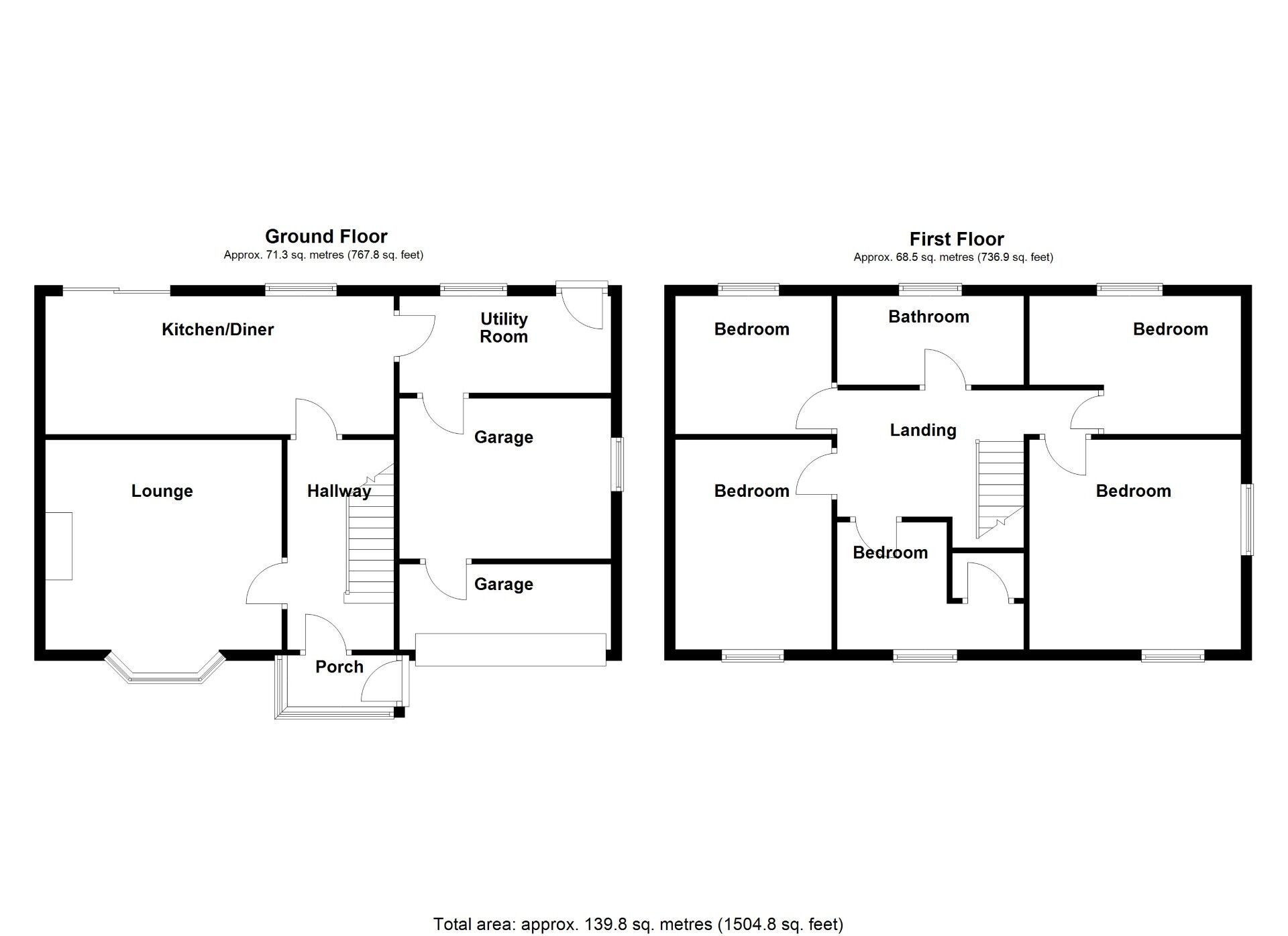 Floorplan of 5 bedroom Semi Detached House for sale, South Sherburn, Rowlands Gill, Tyne and Wear, NE39