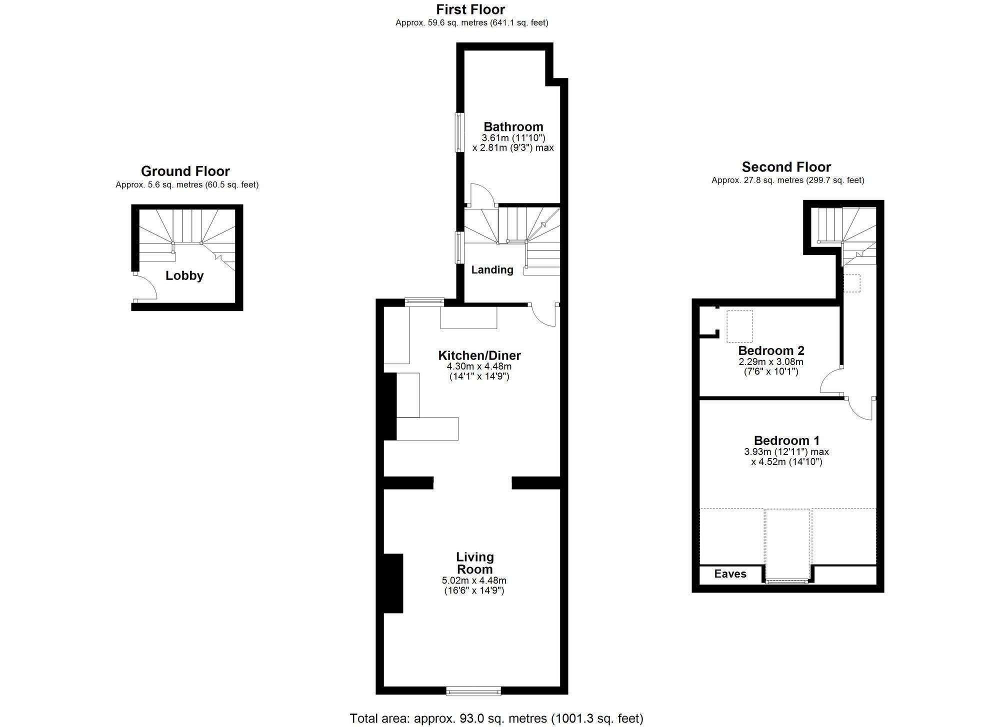 Floorplan of 2 bedroom  Flat for sale, Derwent Street, Chopwell, Tyne and Wear, NE17