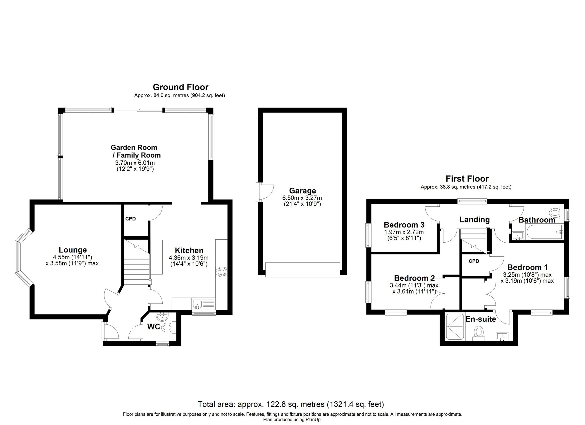 Floorplan of 3 bedroom Detached House for sale, Strothers Road, High Spen, Tyne and Wear, NE39