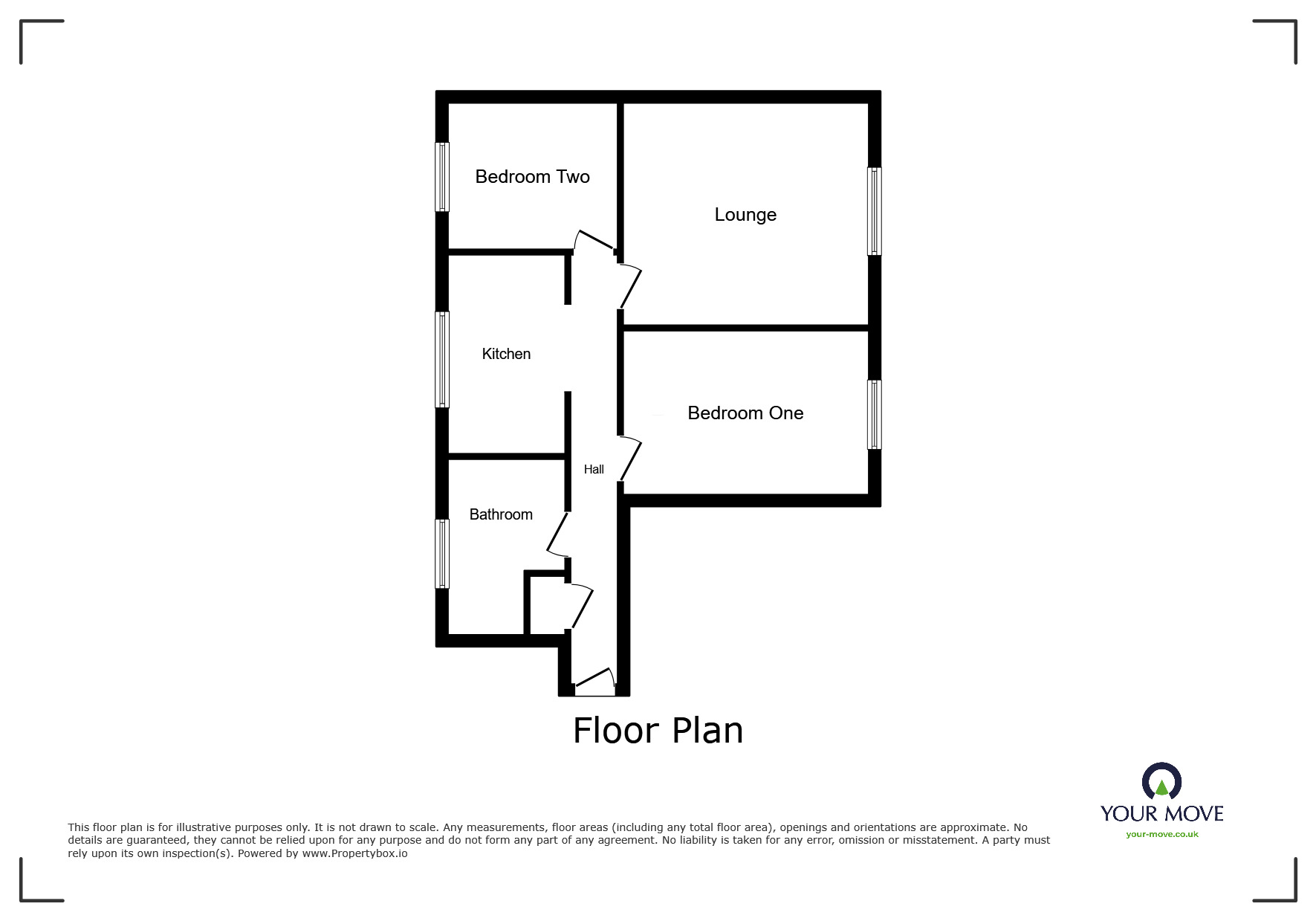 Floorplan of 2 bedroom  Flat for sale, London Road, Sittingbourne, Kent, ME10