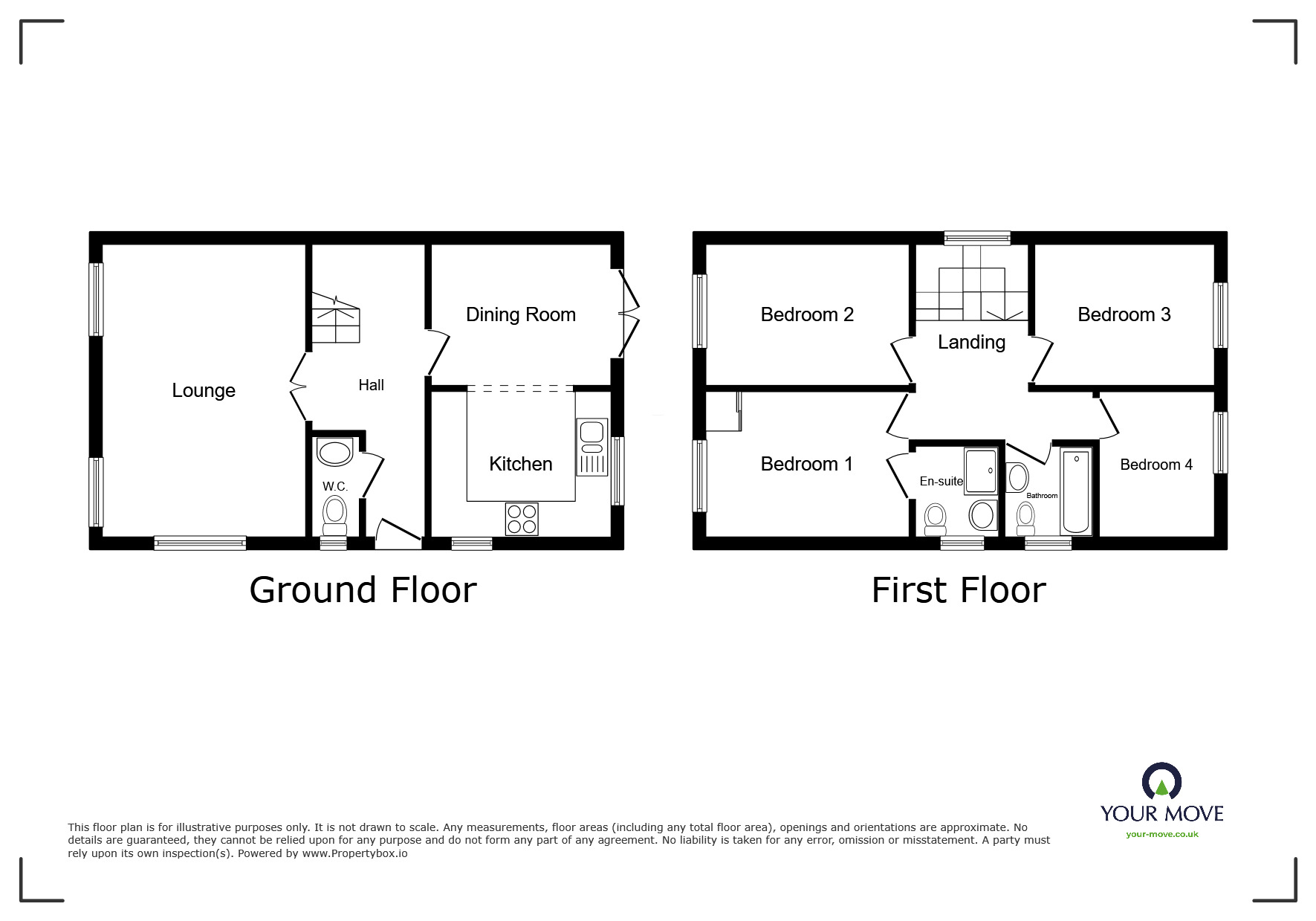 Floorplan of 4 bedroom Detached House for sale, Lammas Drive, Milton Regis, Kent, ME10