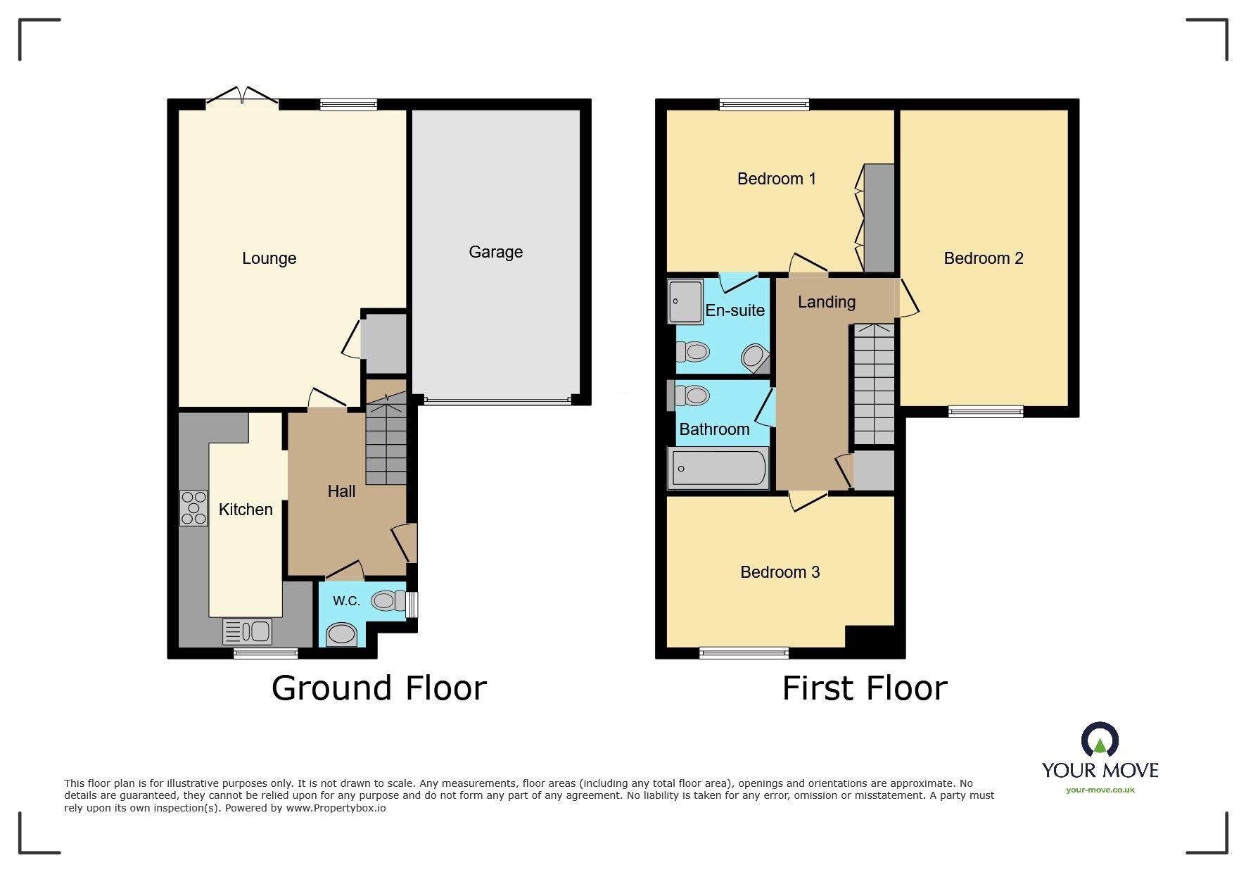 Floorplan of 3 bedroom Semi Detached House for sale, Recreation Way, Sittingbourne, Kent, ME10