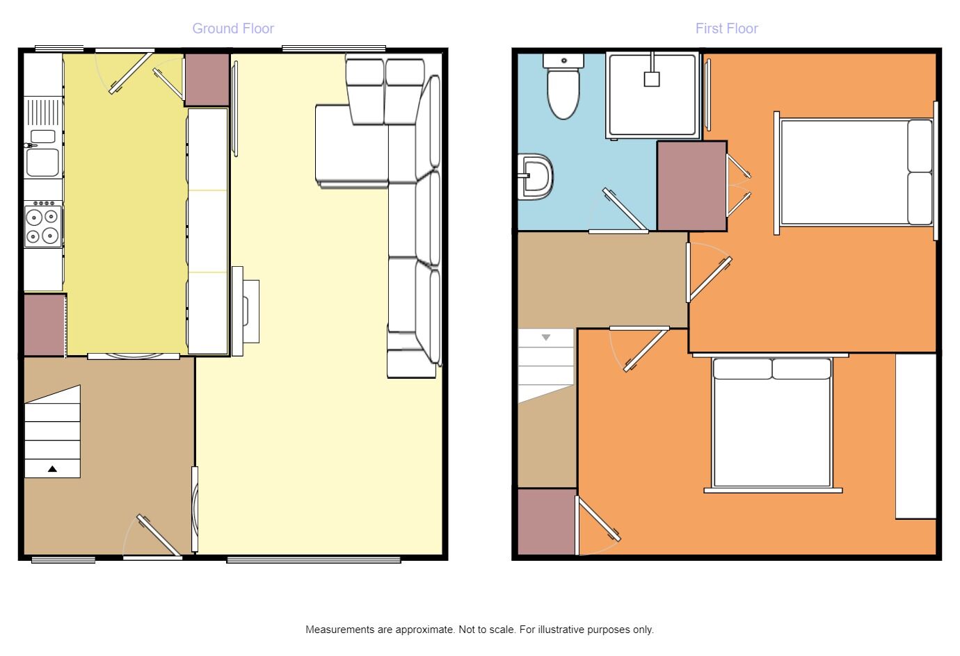 Floorplan of 2 bedroom Mid Terrace House for sale, Regis Crescent, Sittingbourne, Kent, ME10