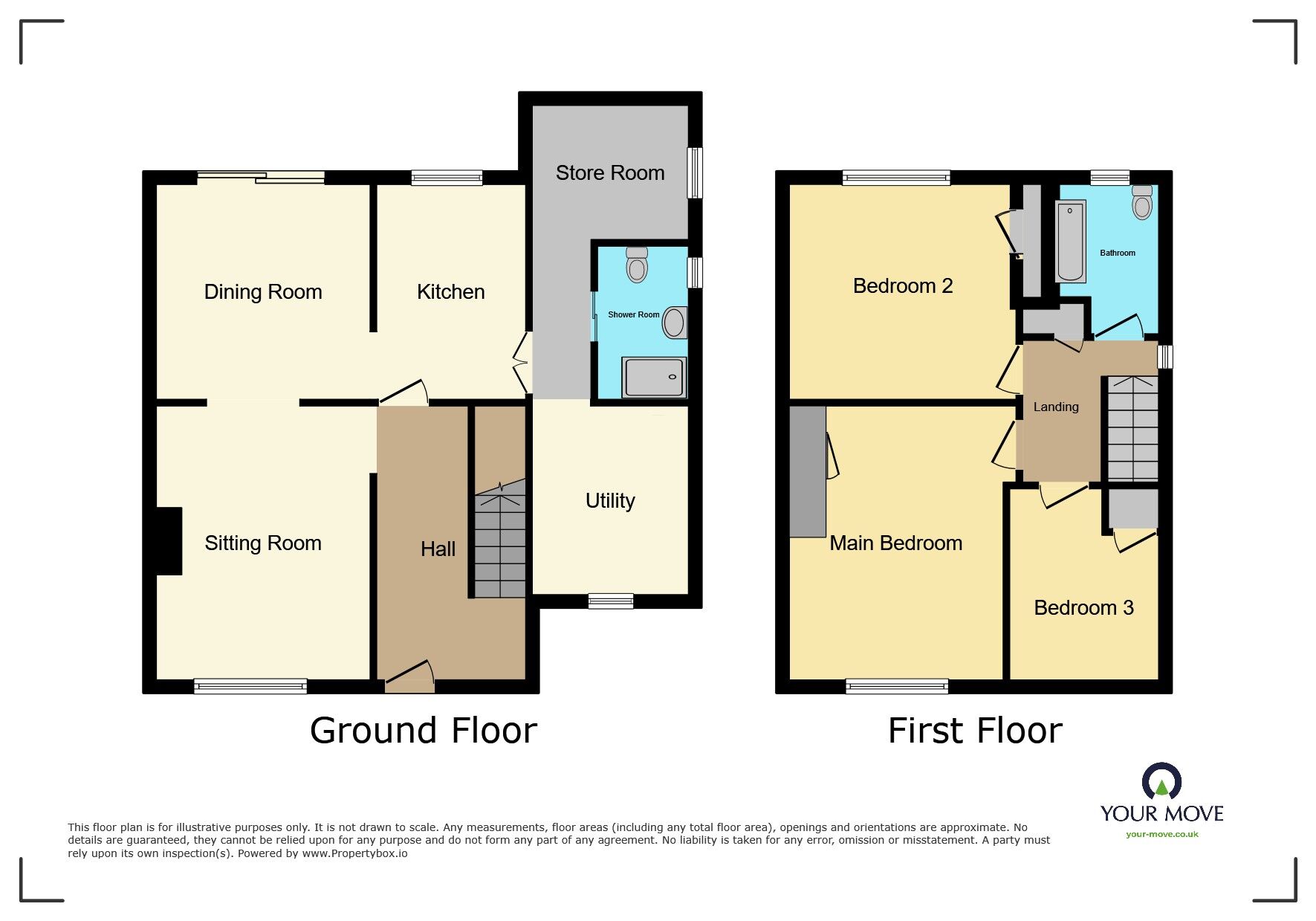 Floorplan of 3 bedroom Detached House for sale, Eagles Close, Sittingbourne, Kent, ME10