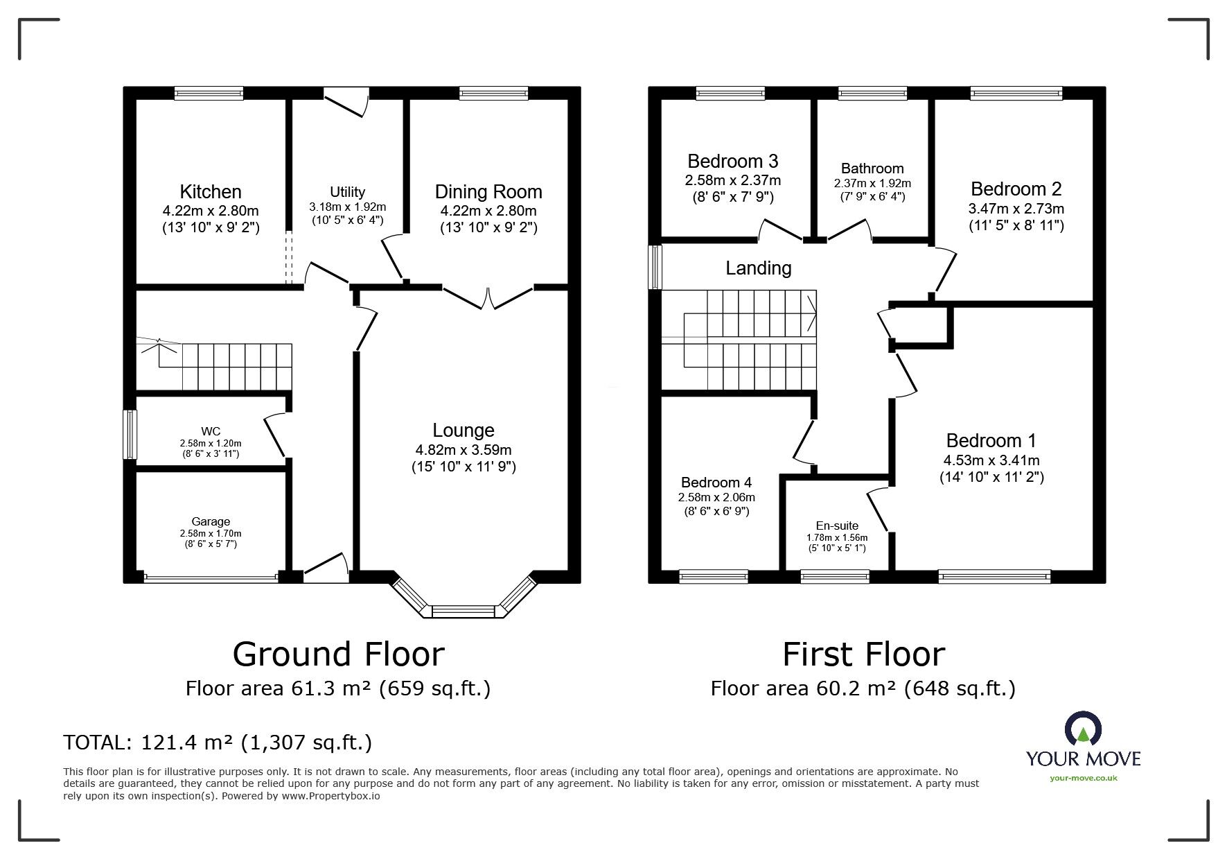 Floorplan of 4 bedroom Detached House for sale, St. Marys Row, Scrapsgate Road, Sheerness, ME12