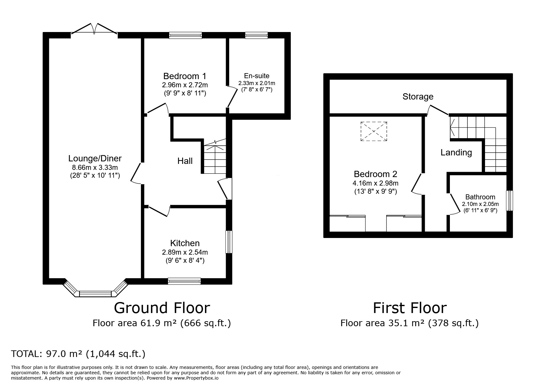 Floorplan of 2 bedroom Semi Detached House for sale, Waverley Avenue, Minster on Sea, Kent, ME12