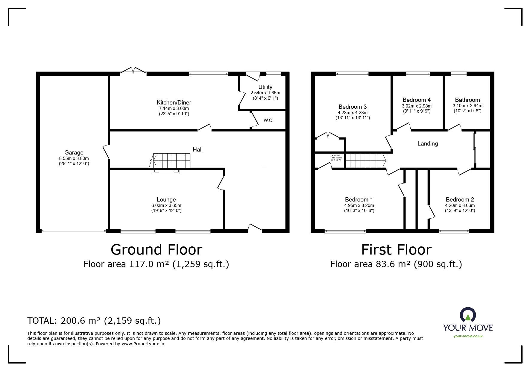 Floorplan of 4 bedroom Detached House for sale, Shurland Avenue, Minster on Sea, Kent, ME12