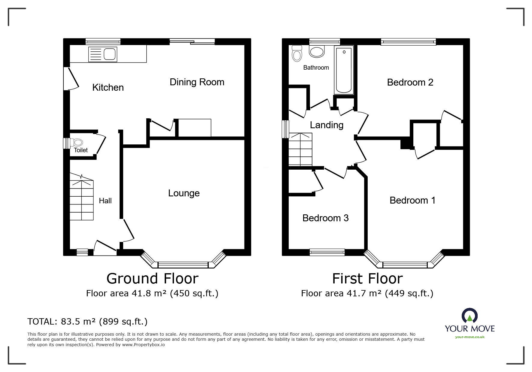 Floorplan of 3 bedroom Mid Terrace House for sale, Estuary Road, Sheerness, Kent, ME12