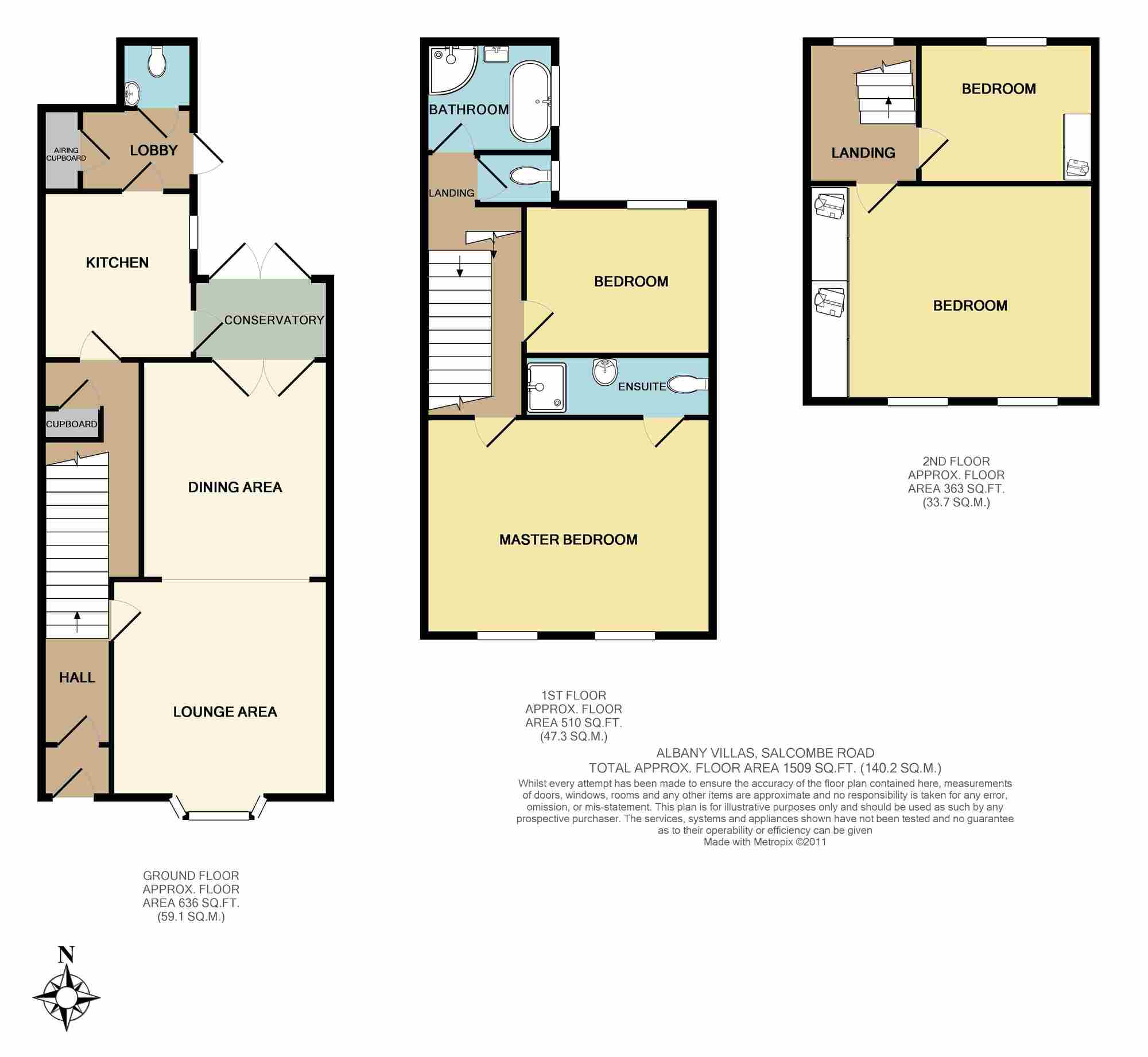 Floorplan of 4 bedroom Semi Detached House for sale, Salcombe Road, Sidmouth, Devon, EX10