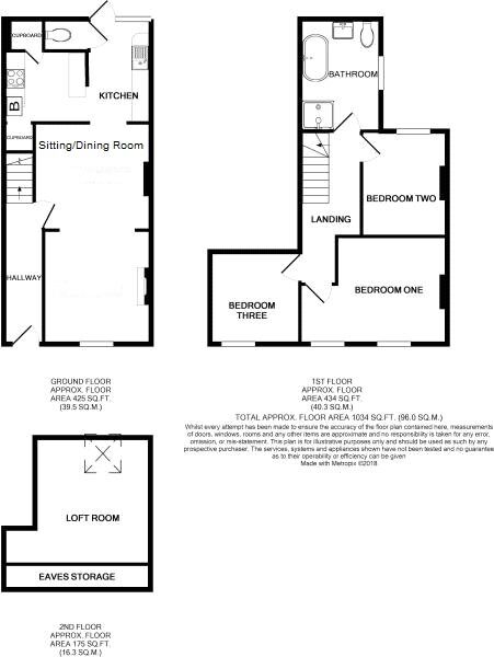 Floorplan of 3 bedroom Mid Terrace House for sale, Russell Street, Sidmouth, Devon, EX10