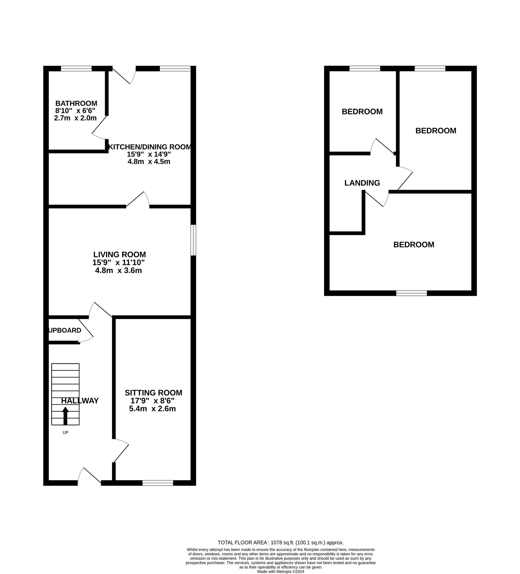 Floorplan of 3 bedroom Semi Detached House for sale, Burney Lane, Birmingham, West Midlands, B8