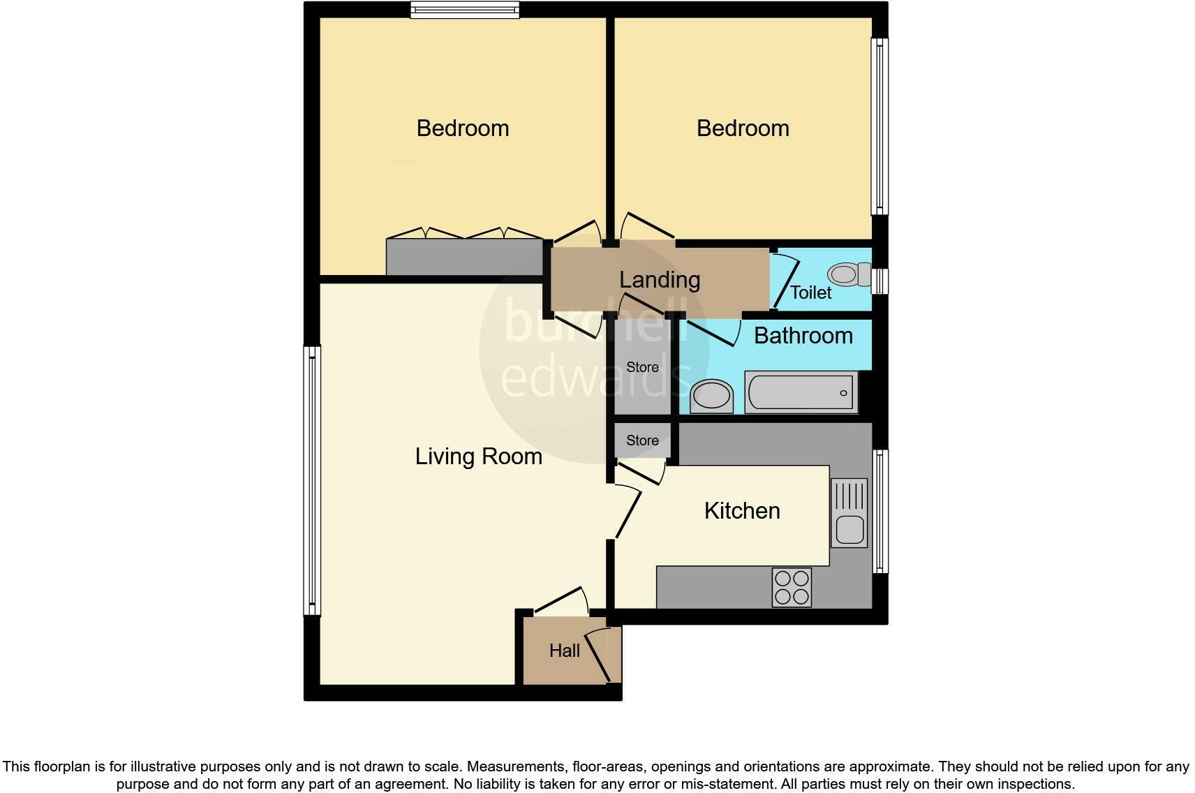 Floorplan of 2 bedroom  Flat for sale, Marsland Road, Solihull, West Midlands, B92