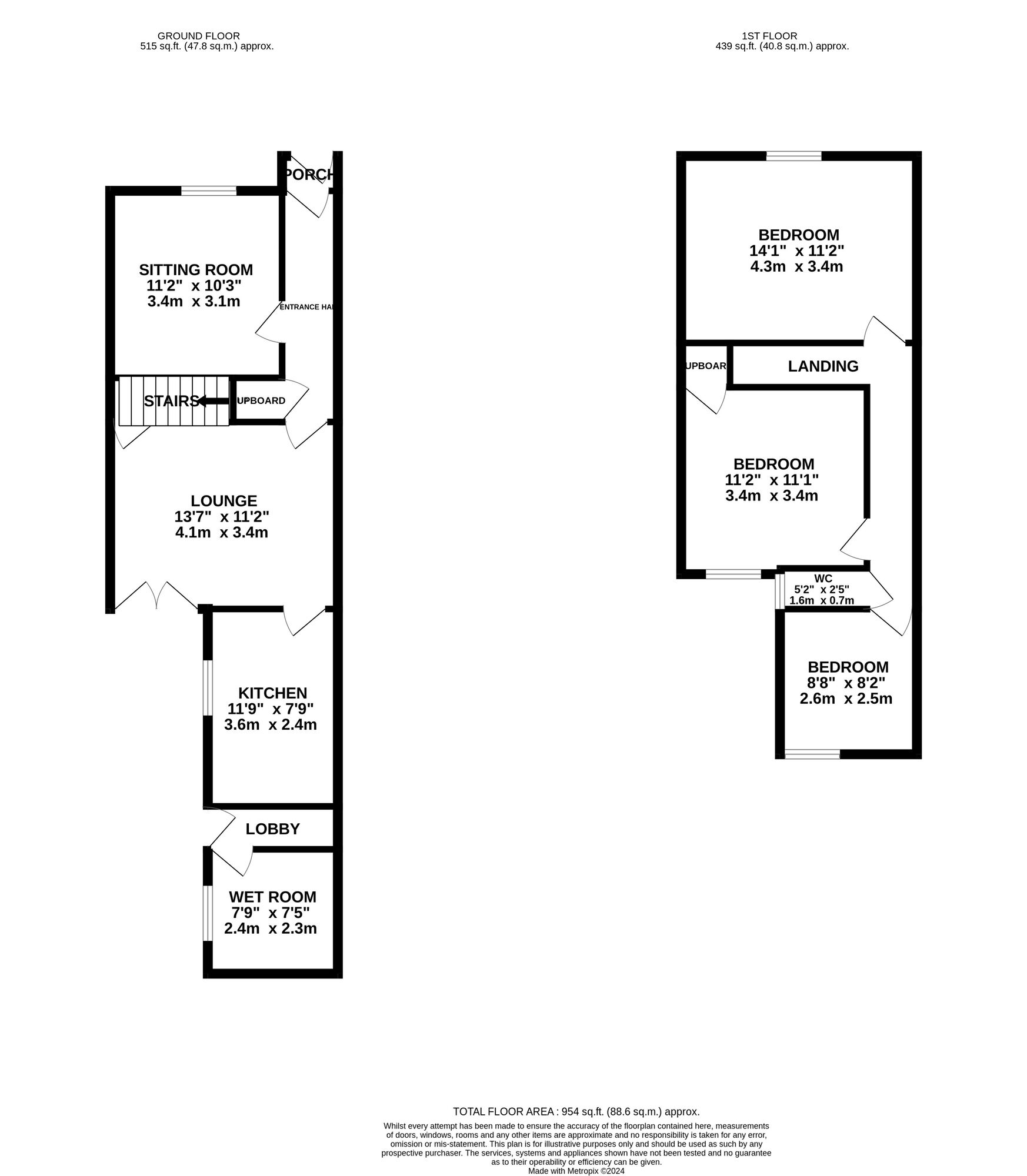 Floorplan of 3 bedroom Mid Terrace House for sale, Sladefield Road, Birmingham, West Midlands, B8