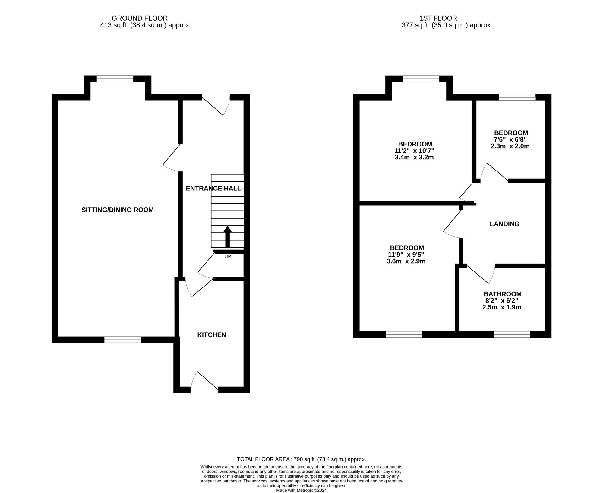 Floorplan of 3 bedroom End Terrace House for sale, Morley Road, Birmingham, West Midlands, B8